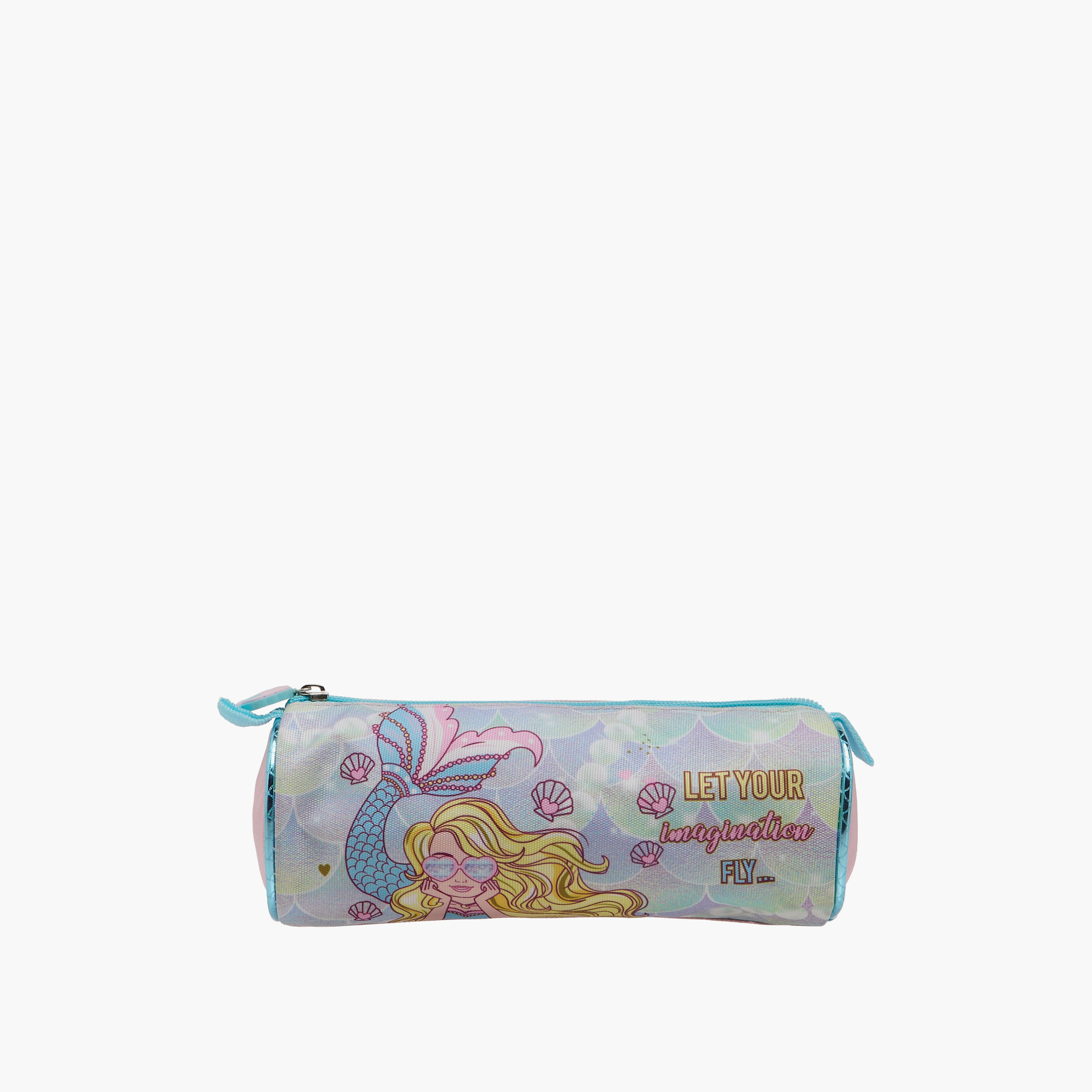 مقلمة بسحاب إغلاق وطبعات حورية بحر من سامي ستوديو-school-stationery-pencilcases-image-1