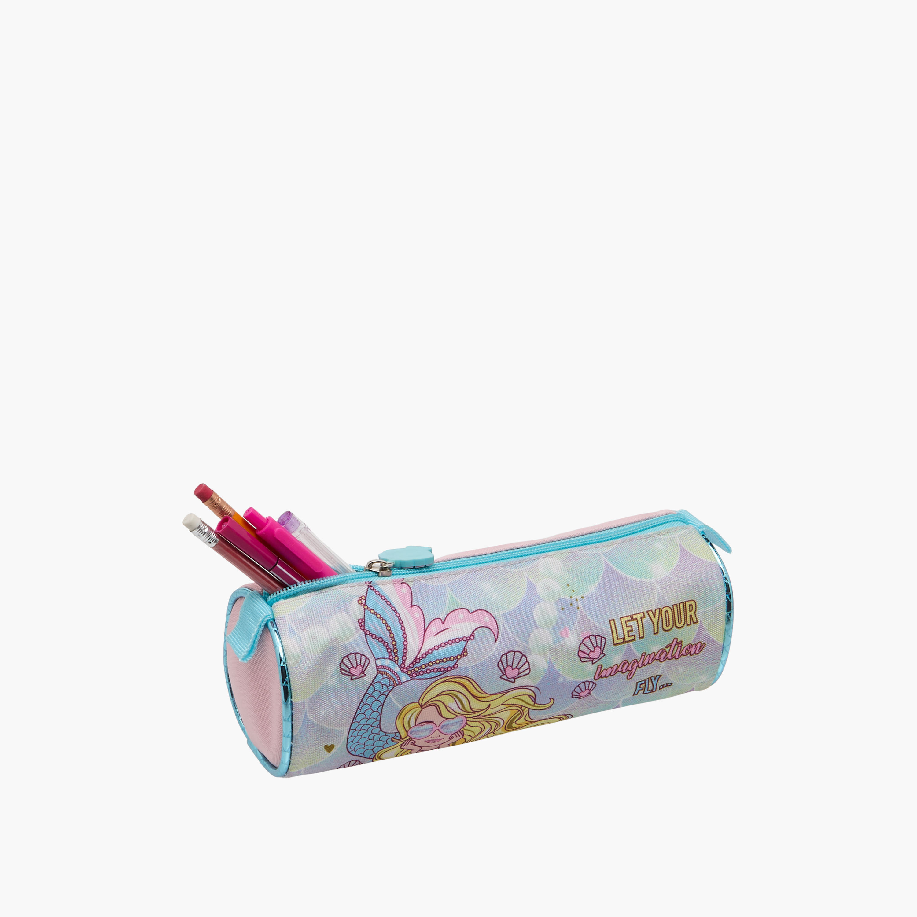 SAMI STUDIO Mermaid Print Pencil Case with Zip Closure-school-stationery-pencilcases-image-5