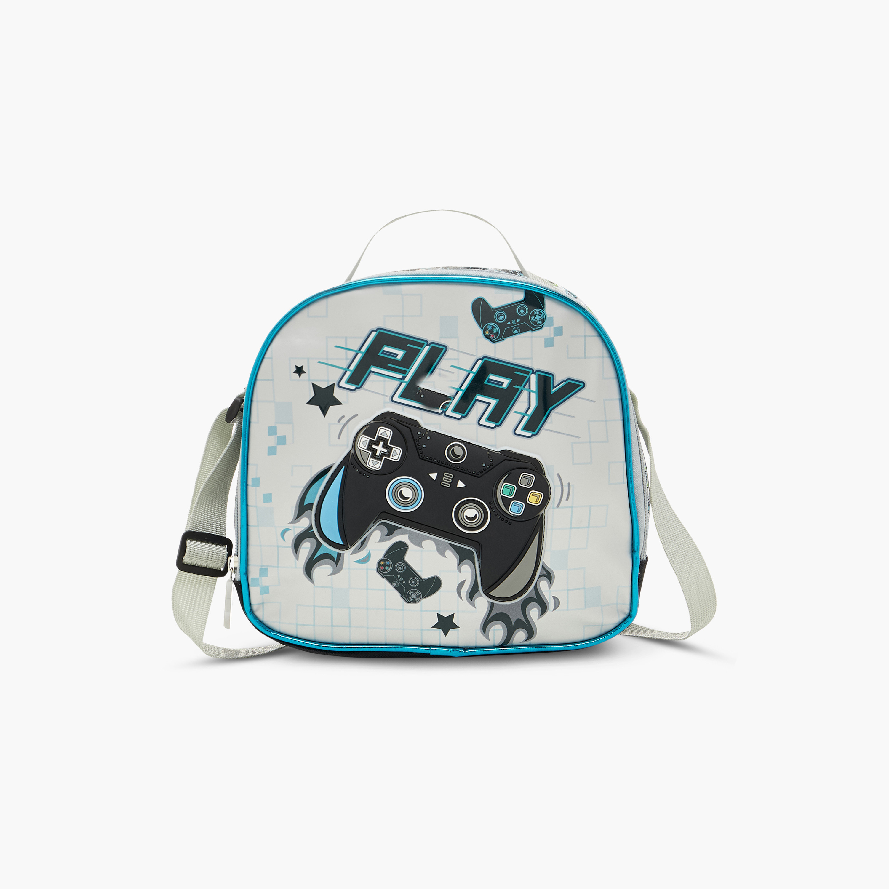 SAMI STUDIO Gamer Print Lunch Bag with Adjustable Strap-school-lunchessentials-lunchbags-image-2