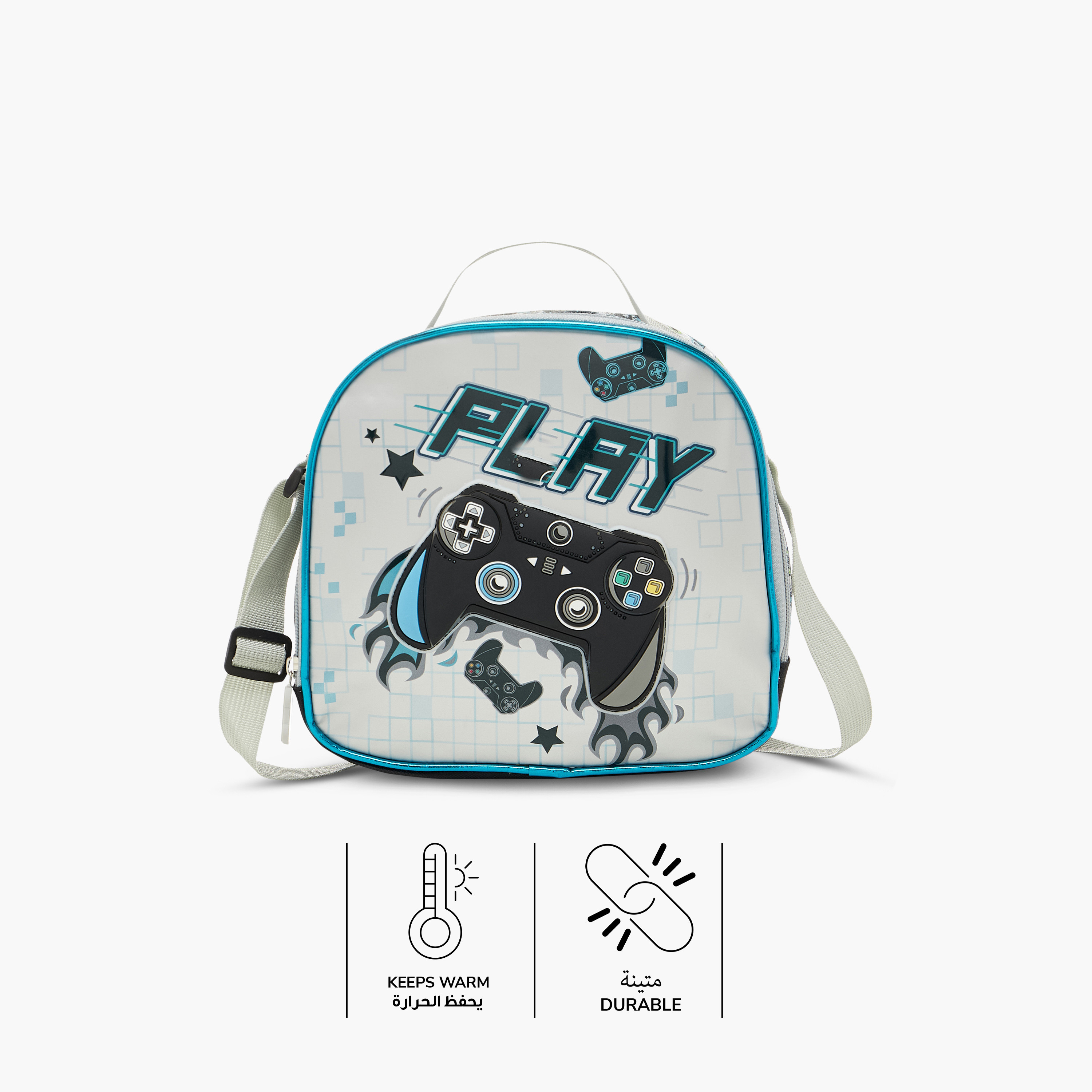 SAMI STUDIO Gamer Print Lunch Bag with Adjustable Strap-school-lunchessentials-lunchbags-image-4
