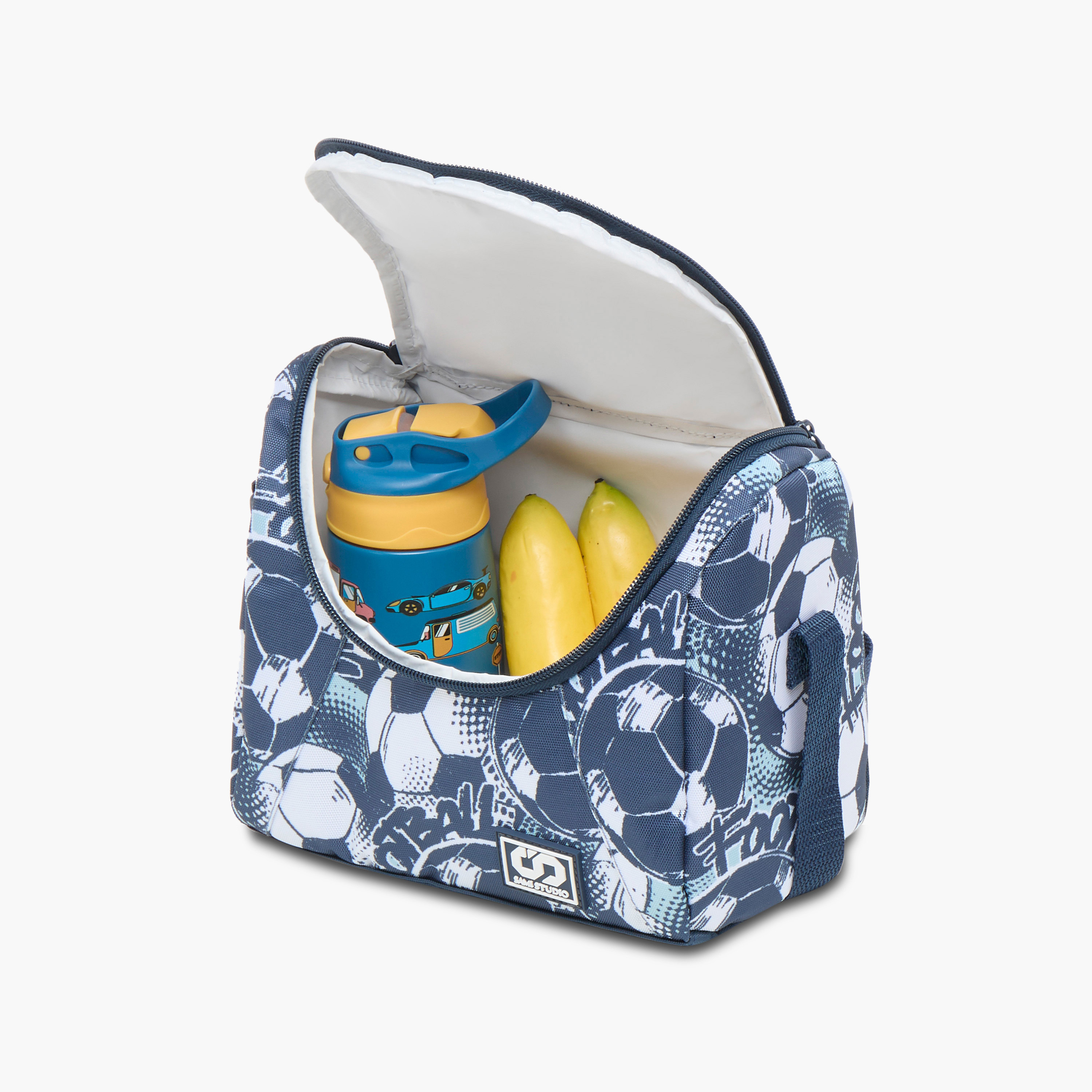 SAMI STUDIO Football Print Lunch Bag with Adjustable Strap and Zip Closure-school-lunchessentials-lunchbags-image-5