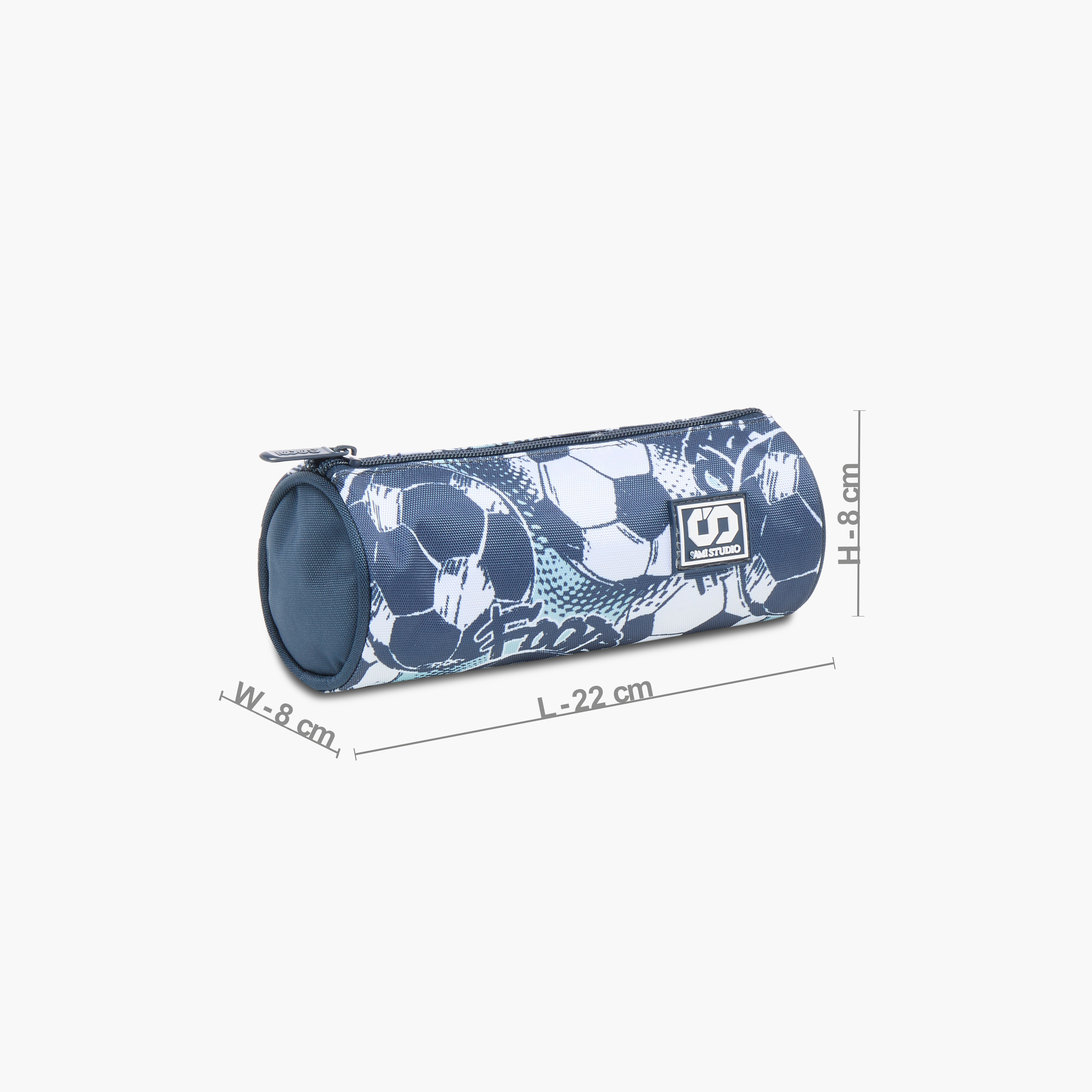 SAMI STUDIO Football Print Pencil Pouch with Zip Closure-school-stationery-pencilcases-image-2