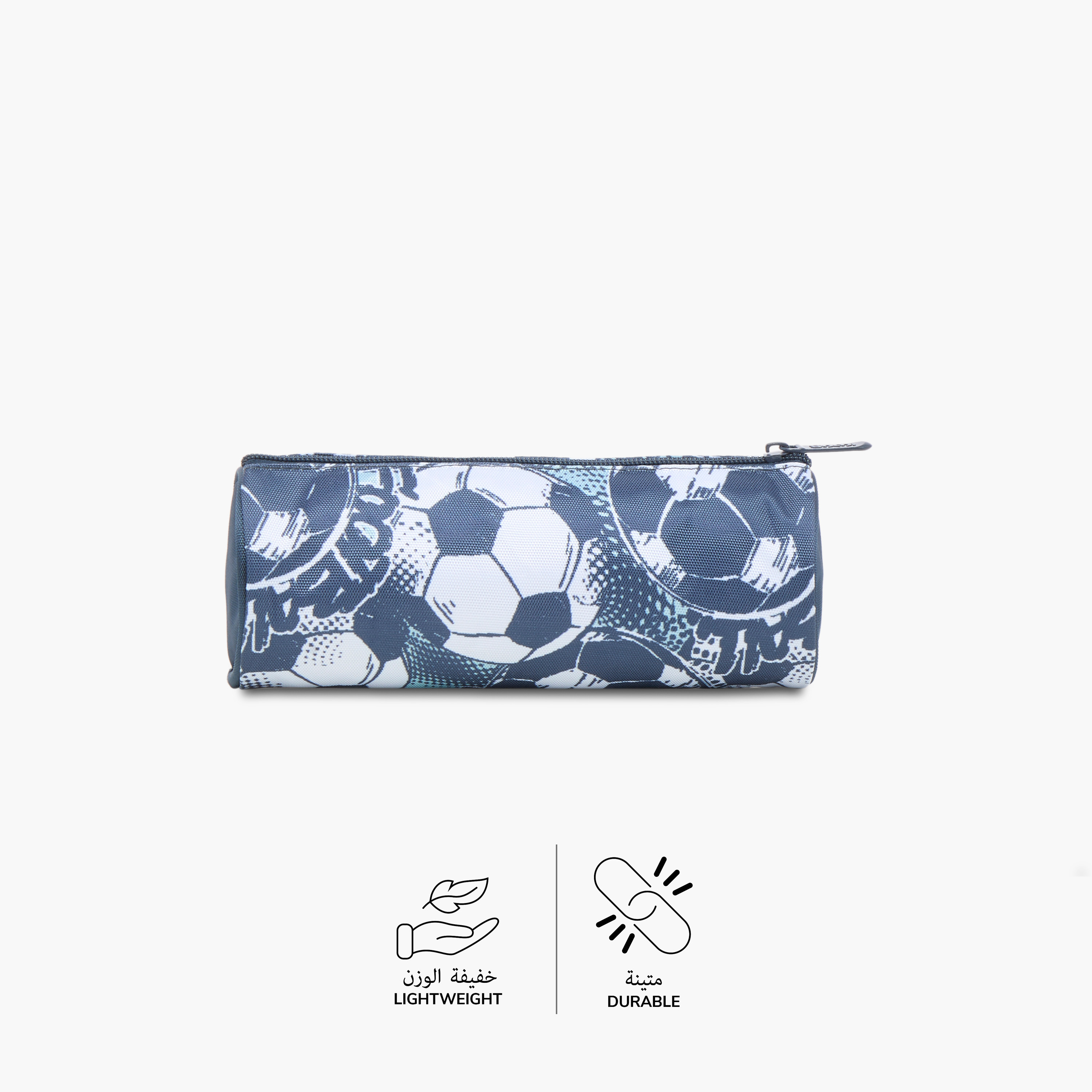 SAMI STUDIO Football Print Pencil Pouch with Zip Closure-school-stationery-pencilcases-image-4