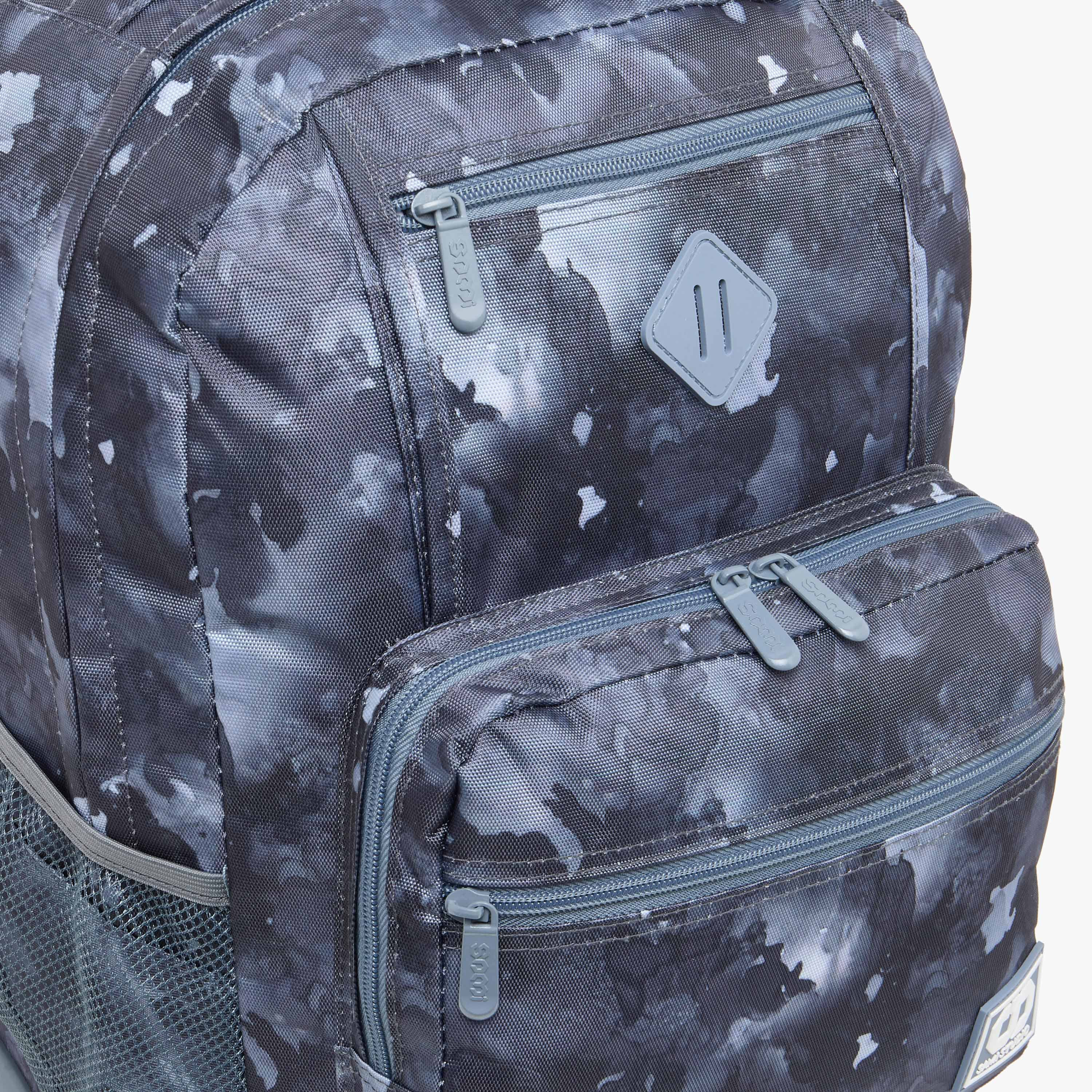 SAMI STUDIO 18-inch Camouflage Print Trolley Backpack with Retractable Handle - 43x32x18 cms-school-bagsandbackpacks-trolleybags-image-13