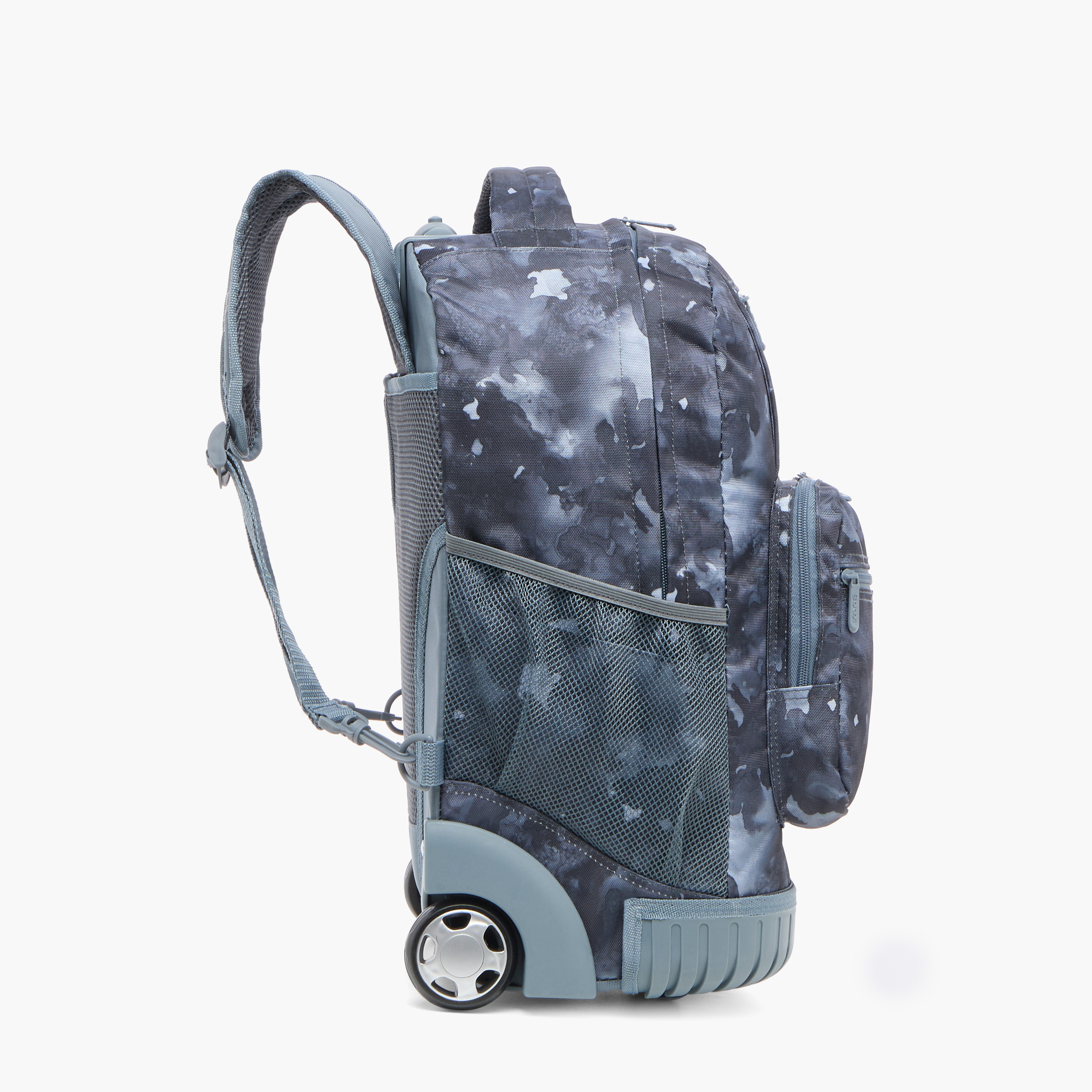 SAMI STUDIO 18-inch Camouflage Print Trolley Backpack with Retractable Handle - 43x32x18 cms-school-bagsandbackpacks-trolleybags-image-5