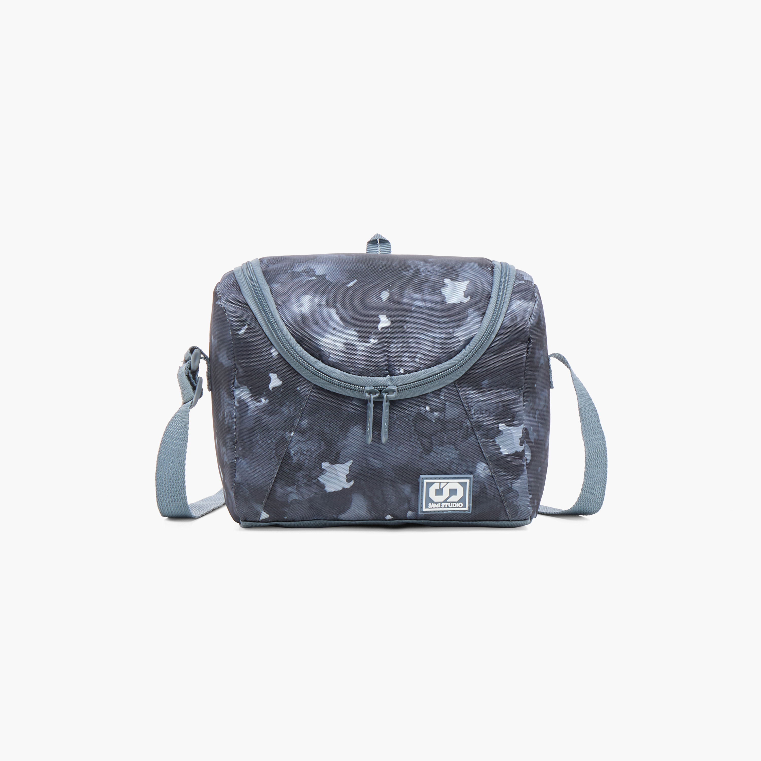 SAMI STUDIO Camouflage Print Lunch Bag with Adjustable Strap and Zip Closure-school-lunchessentials-lunchbags-image-1