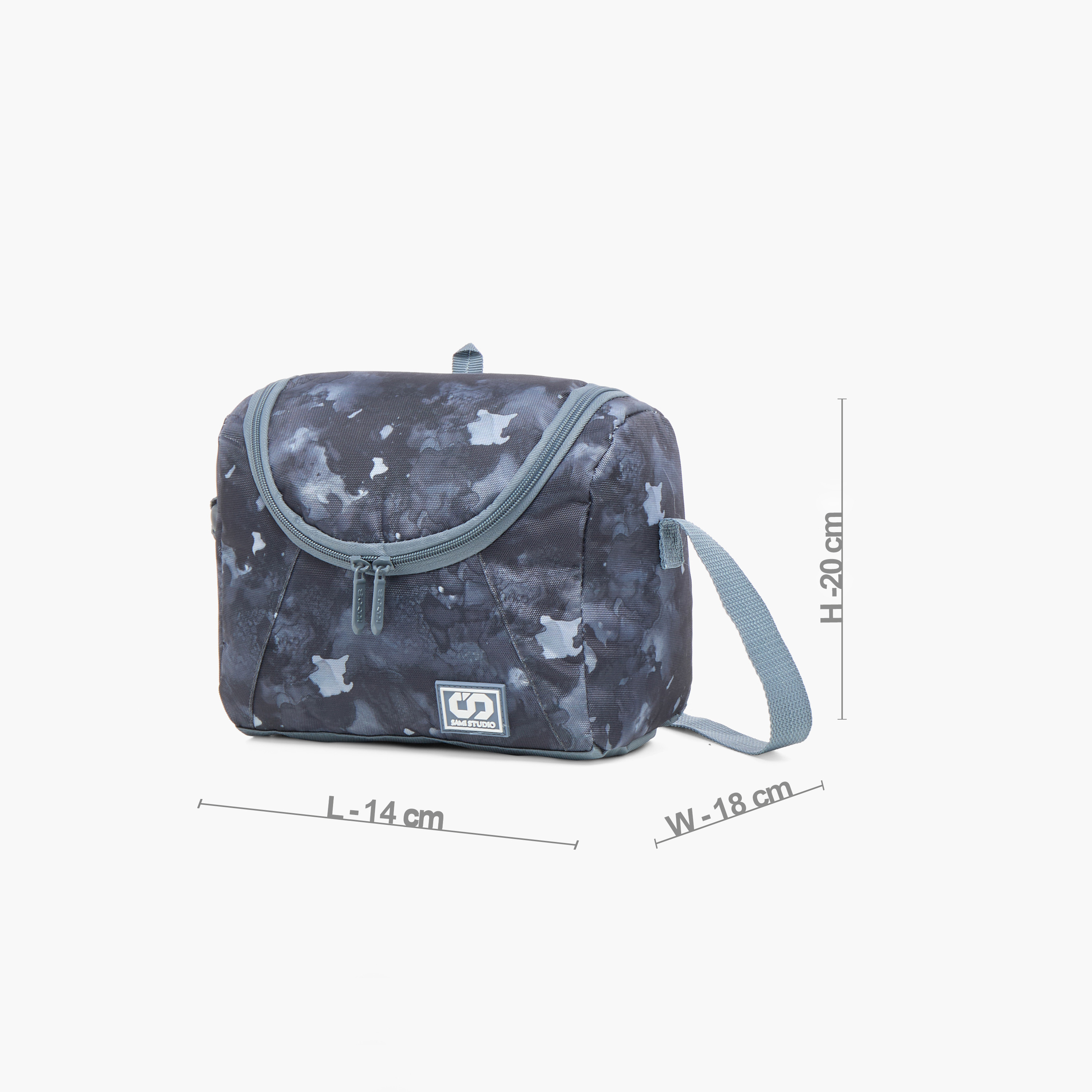 SAMI STUDIO Camouflage Print Lunch Bag with Adjustable Strap and Zip Closure-school-lunchessentials-lunchbags-image-2