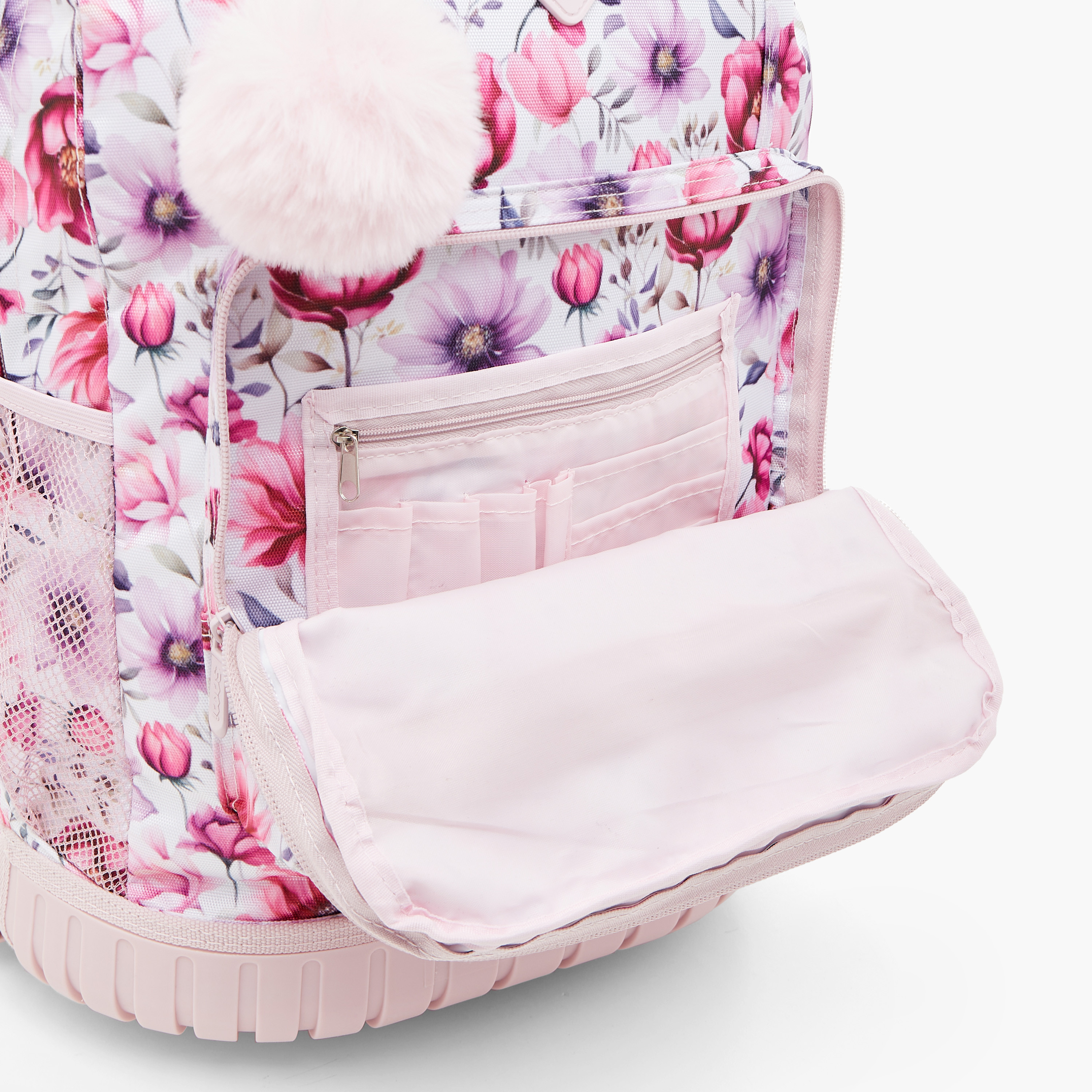SAMI STUDIO Floral Print Softcase Trolley Bag with Retractable Handle-school-bagsandbackpacks-trolleybags-image-11