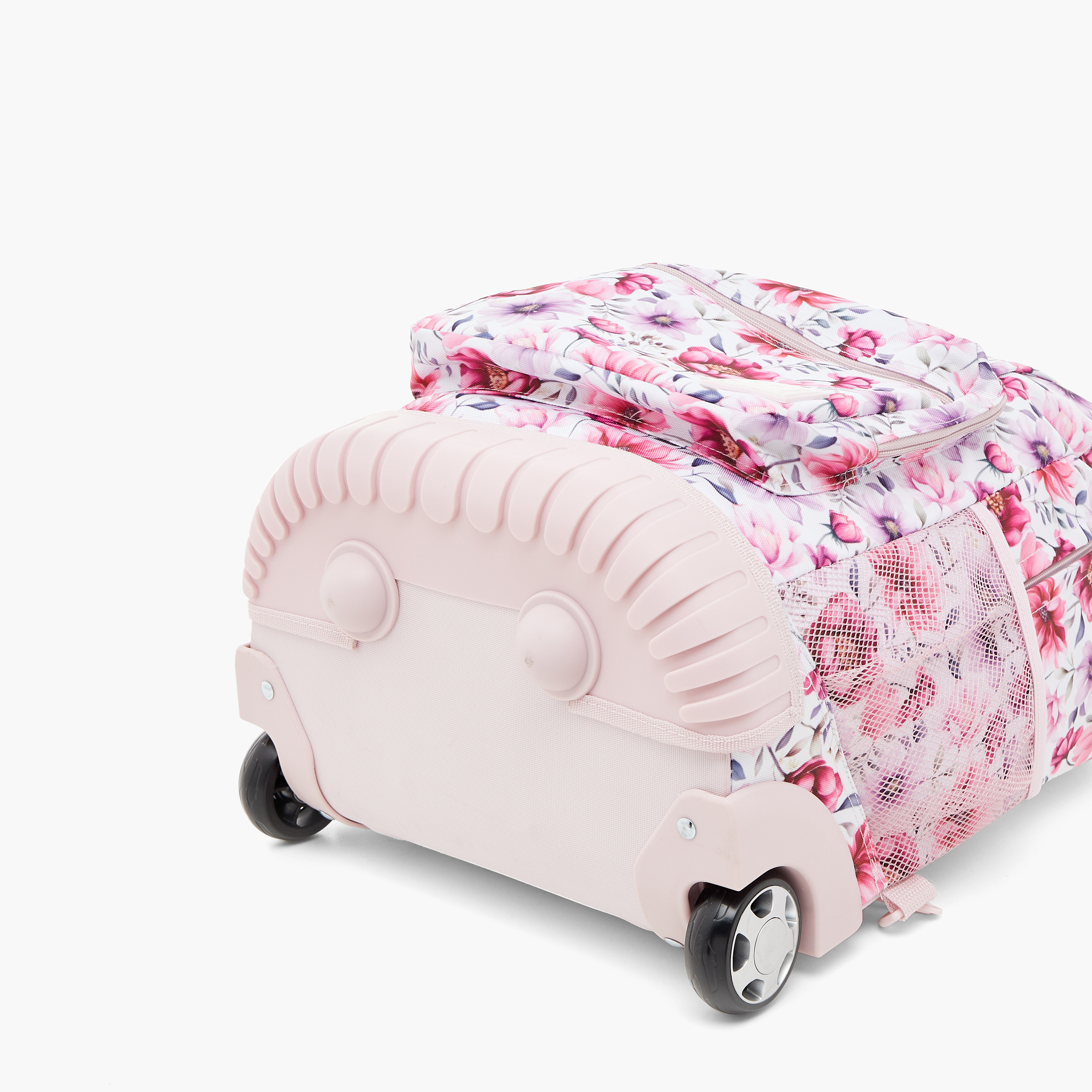 SAMI STUDIO Floral Print Softcase Trolley Bag with Retractable Handle-school-bagsandbackpacks-trolleybags-image-9