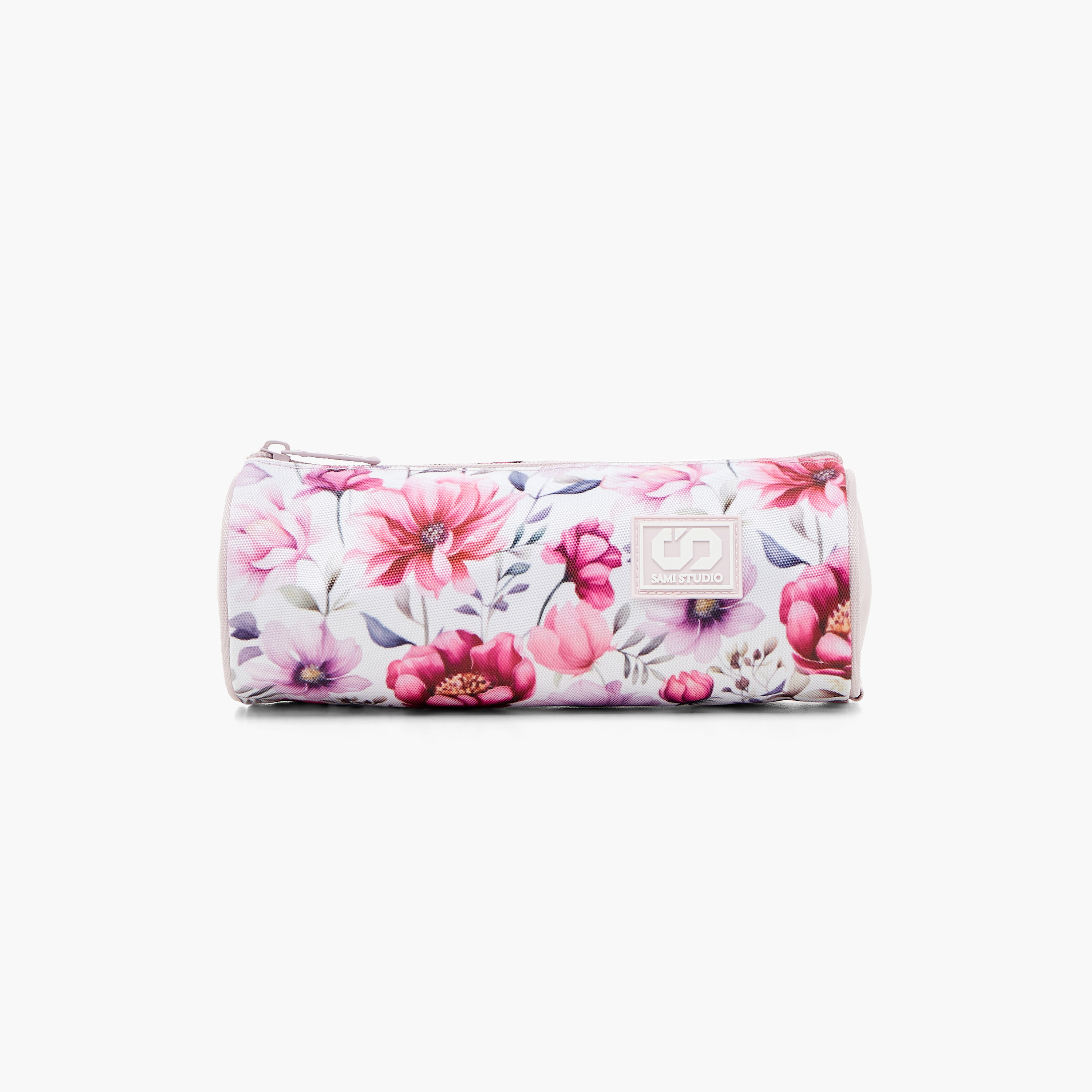SAMI STUDIO All-Over Floral Print Pencil Pouch with Zip Closure-school-stationery-pencilcases-image-1