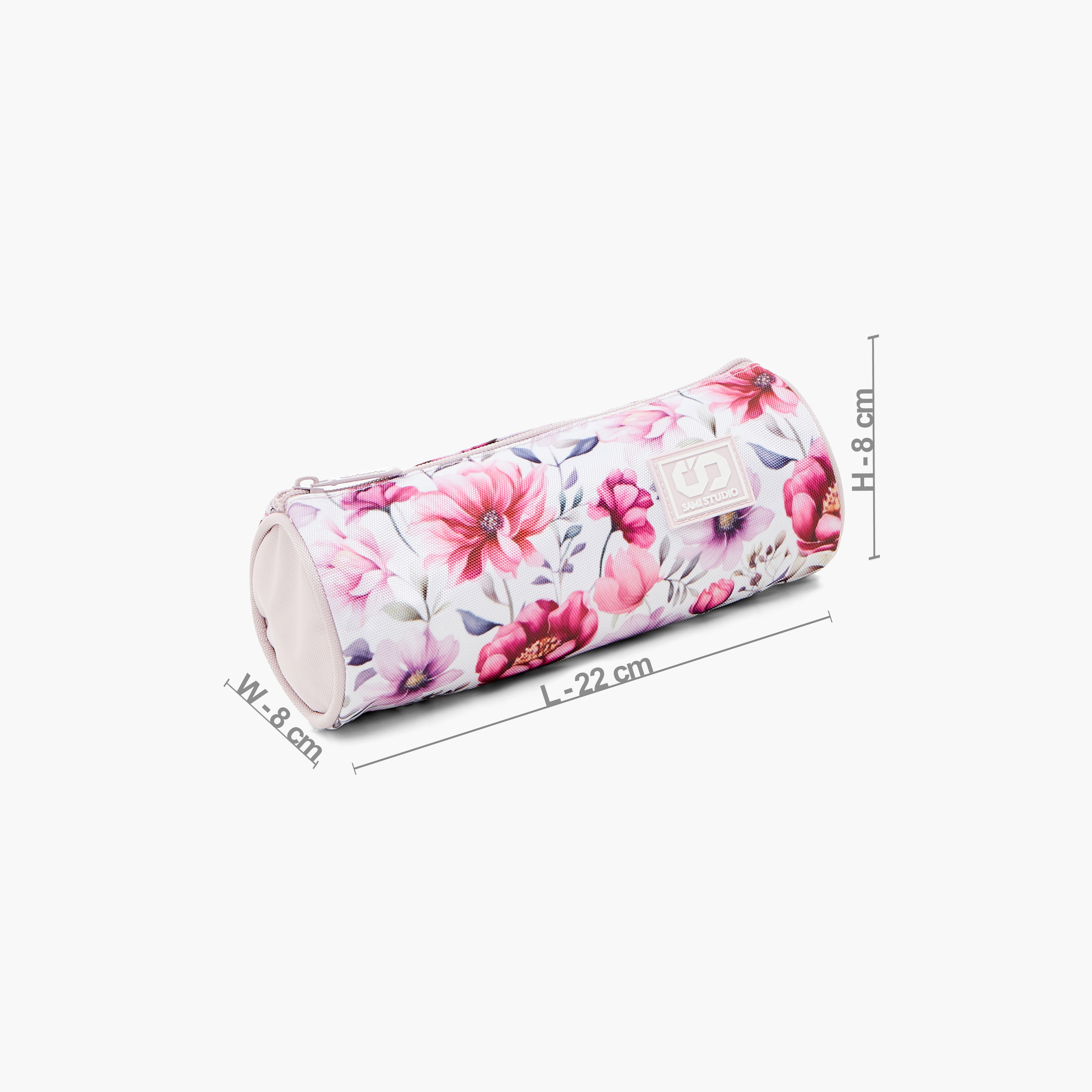 SAMI STUDIO All-Over Floral Print Pencil Pouch with Zip Closure-school-stationery-pencilcases-image-2
