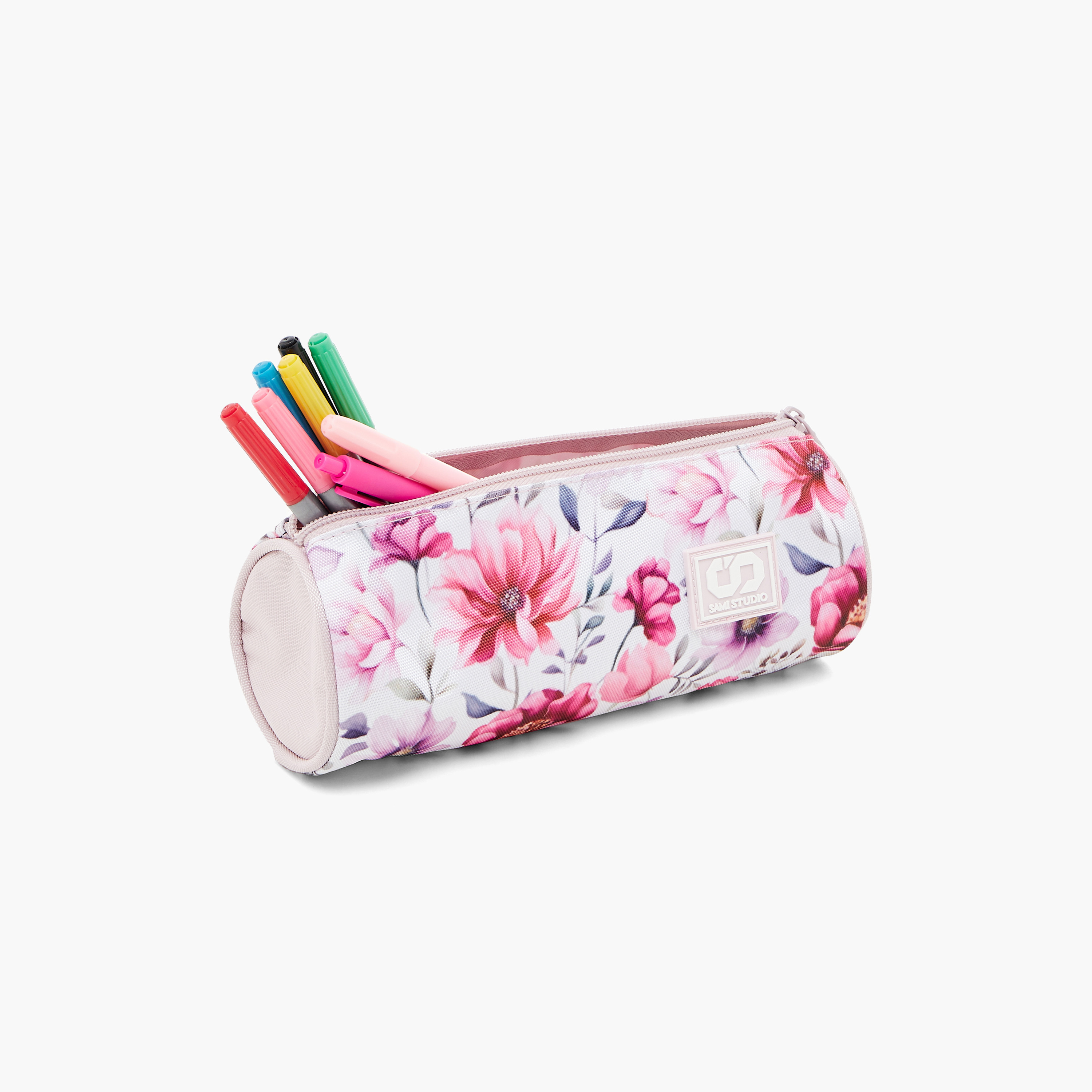 SAMI STUDIO All-Over Floral Print Pencil Pouch with Zip Closure-school-stationery-pencilcases-image-7