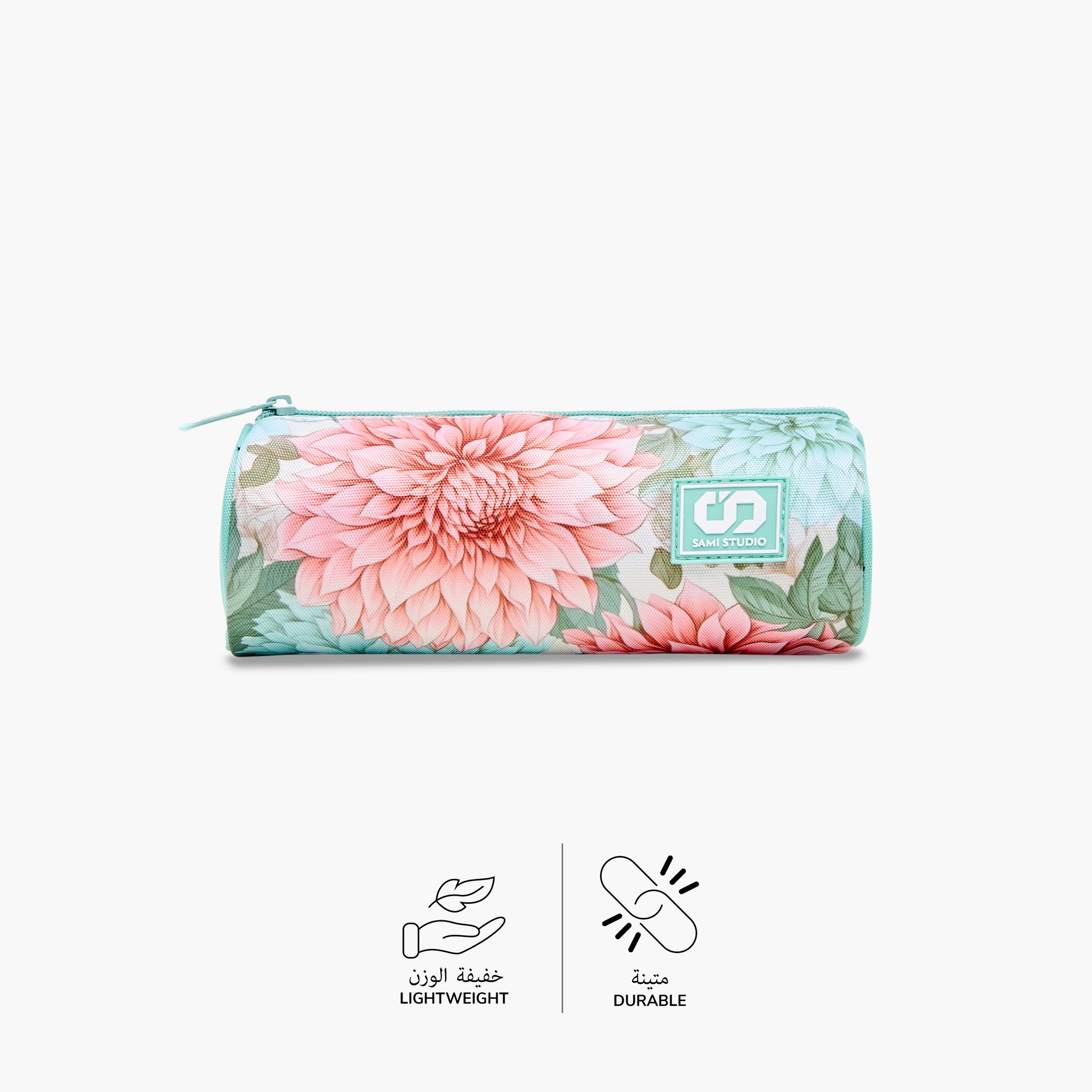 SAMI STUDIO Floral Print Pencil Pouch with Zip Closure-school-stationery-pencilcases-image-4
