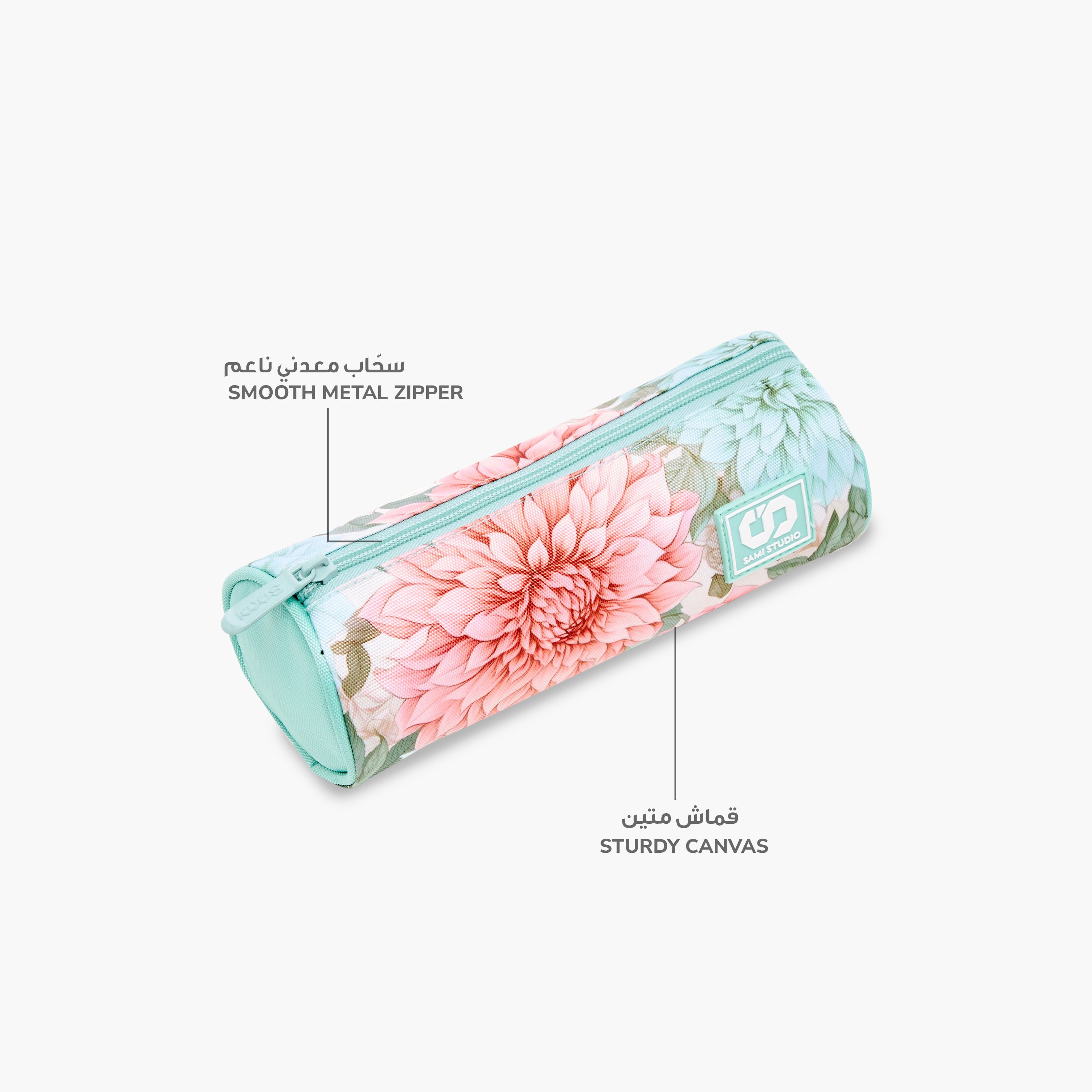 SAMI STUDIO Floral Print Pencil Pouch with Zip Closure-school-stationery-pencilcases-image-6