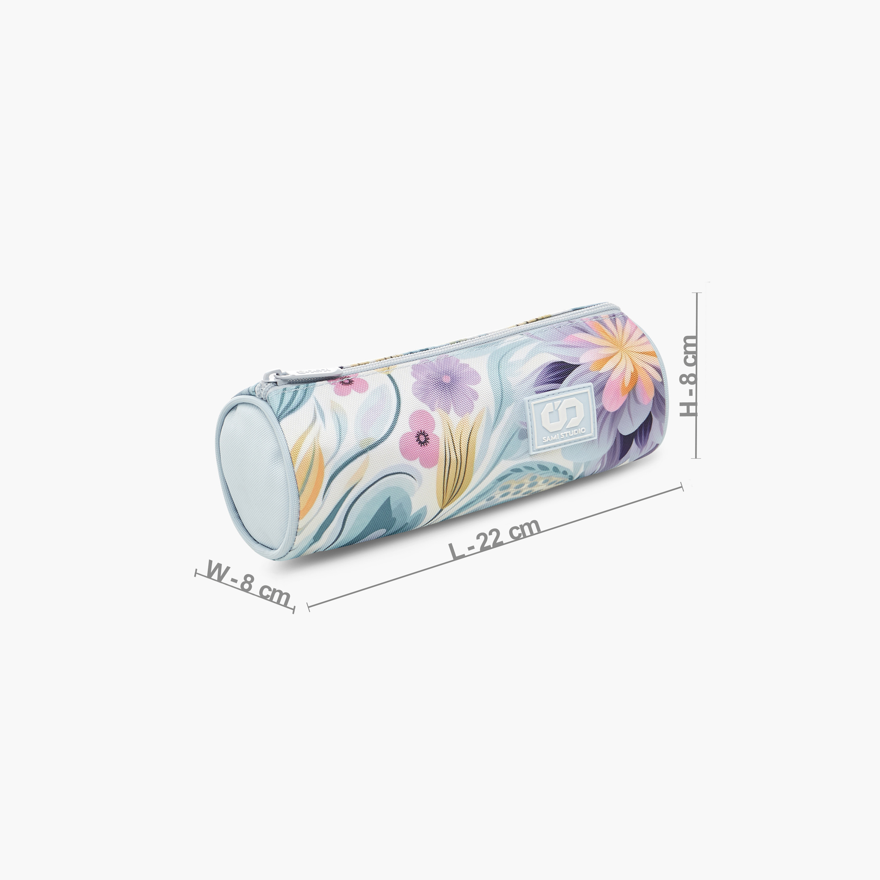 SAMI STUDIO Floral Print Pencil Pouch with Zip Closure-school-stationery-pencilcases-image-2