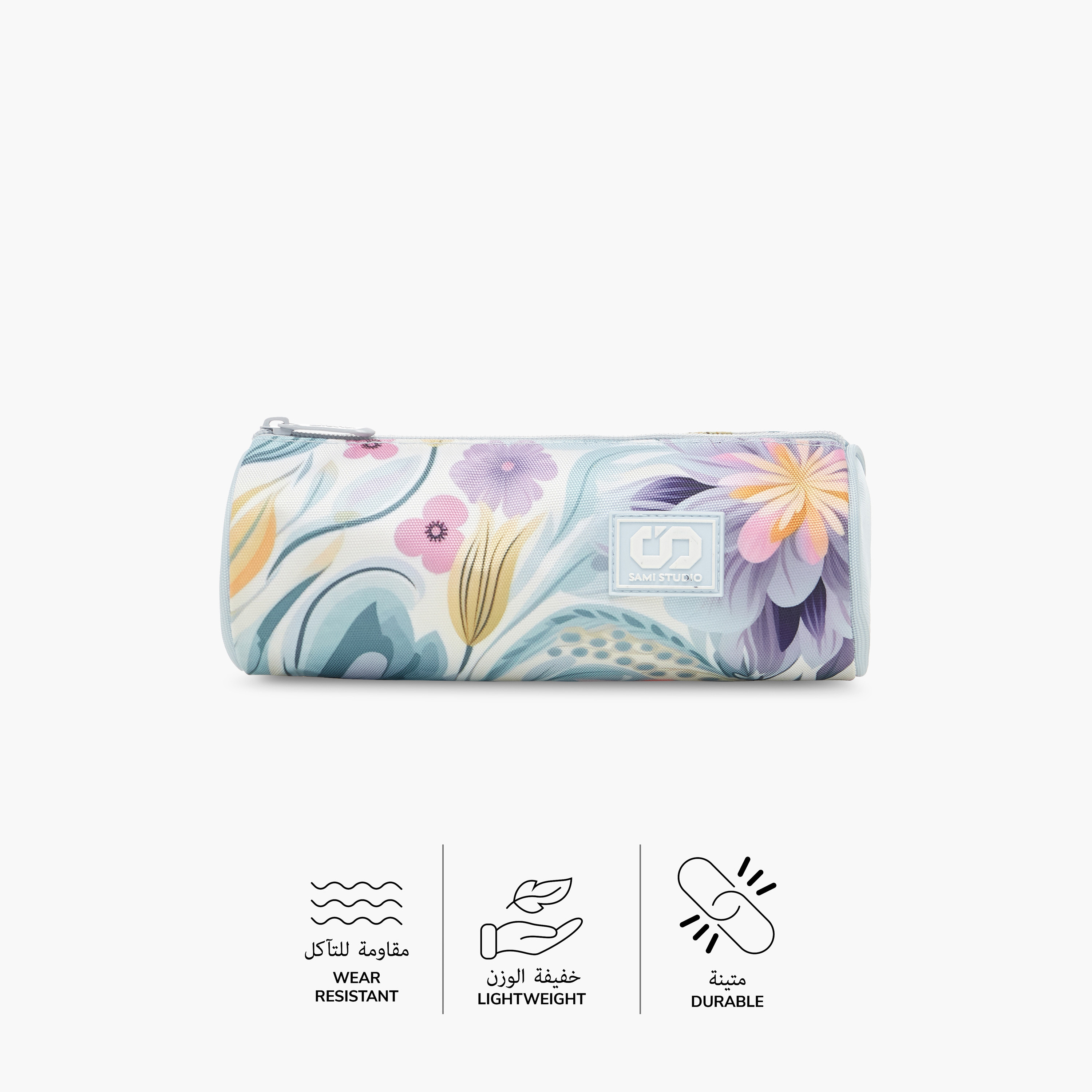 SAMI STUDIO Floral Print Pencil Pouch with Zip Closure-school-stationery-pencilcases-image-4
