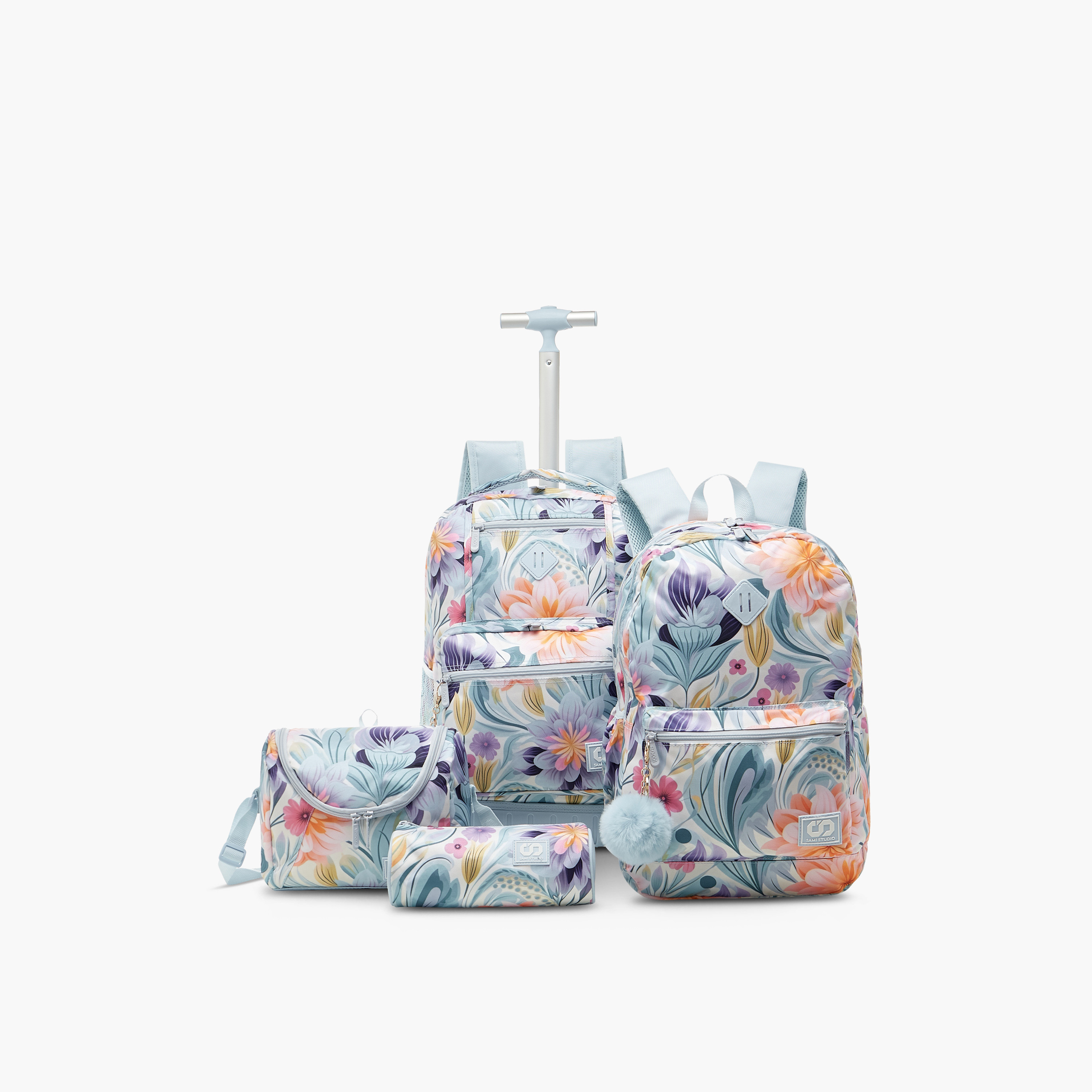 SAMI STUDIO Floral Print Pencil Pouch with Zip Closure-school-stationery-pencilcases-image-8