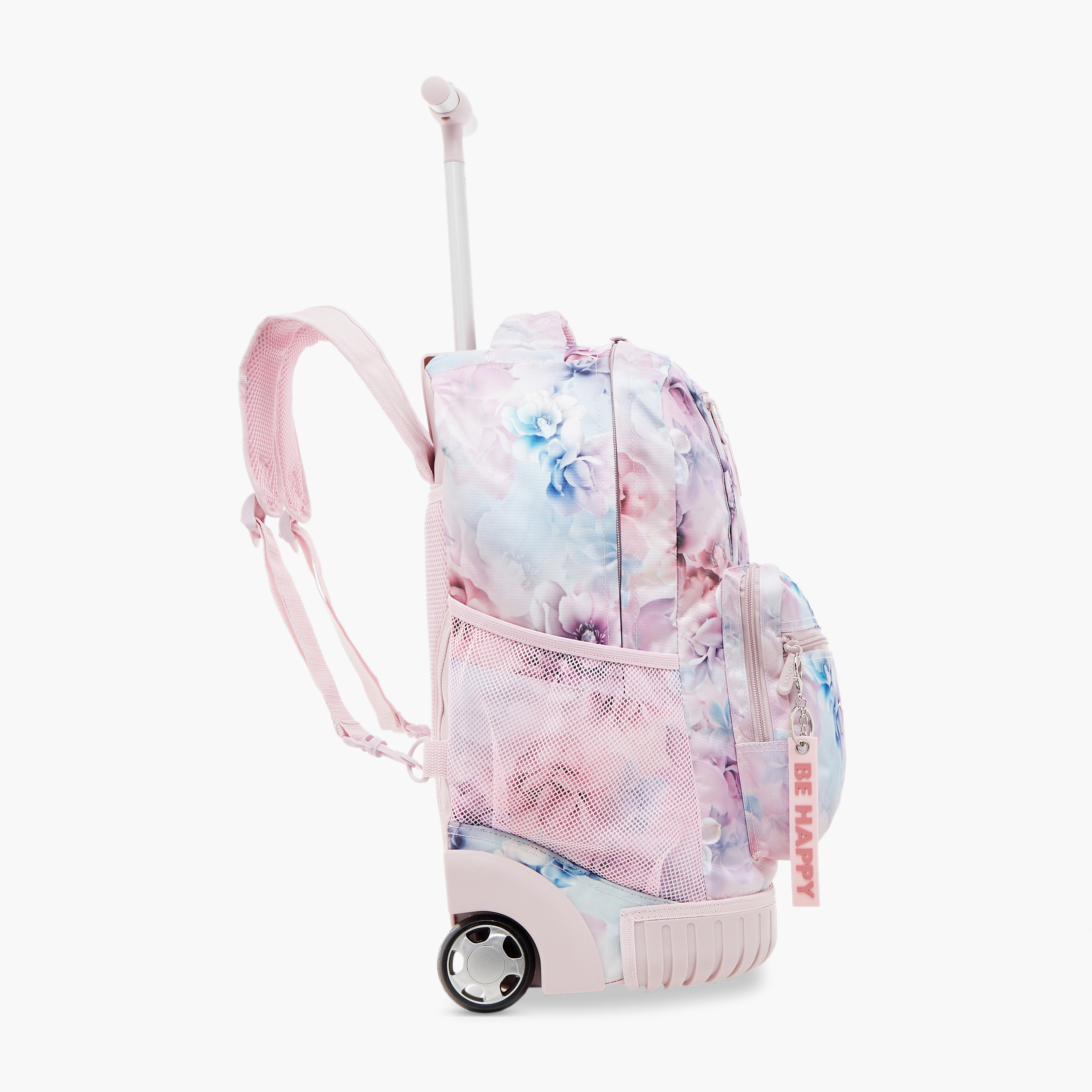 SAMI STUDIO Floral Print Softcase Trolley Bag with Retractable Handle-school-bagsandbackpacks-trolleybags-image-7
