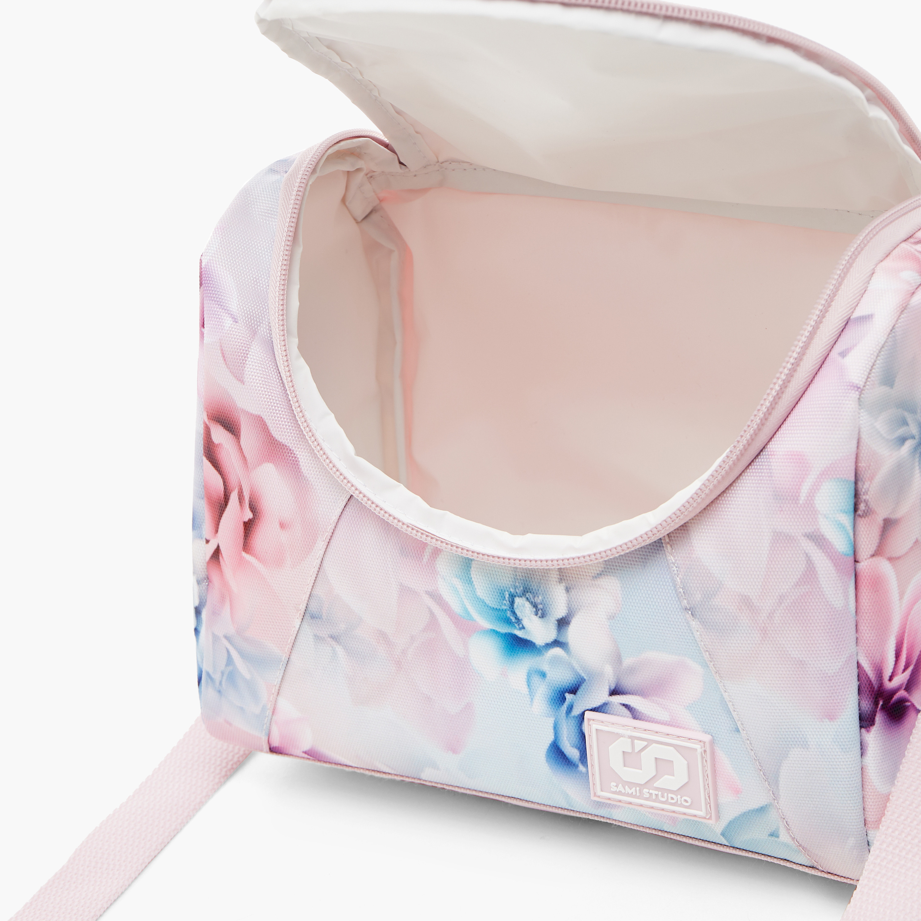 SAMI STUDIO Floral Print Lunch Bag with Adjustable Strap and Zip Closure-school-lunchessentials-lunchbags-image-7
