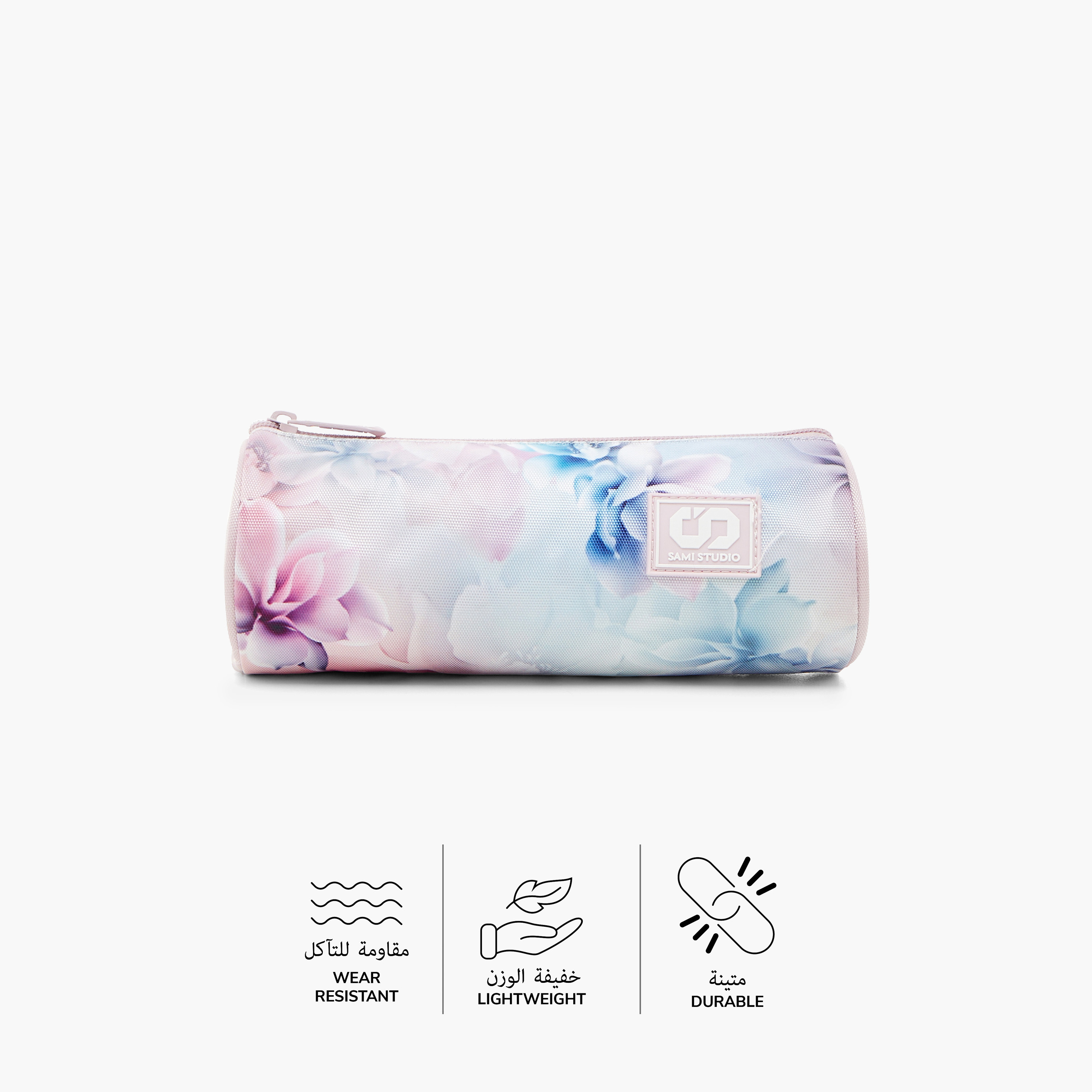 SAMI STUDIO Floral Print Pencil Pouch with Zip Closure-school-stationery-pencilcases-image-4