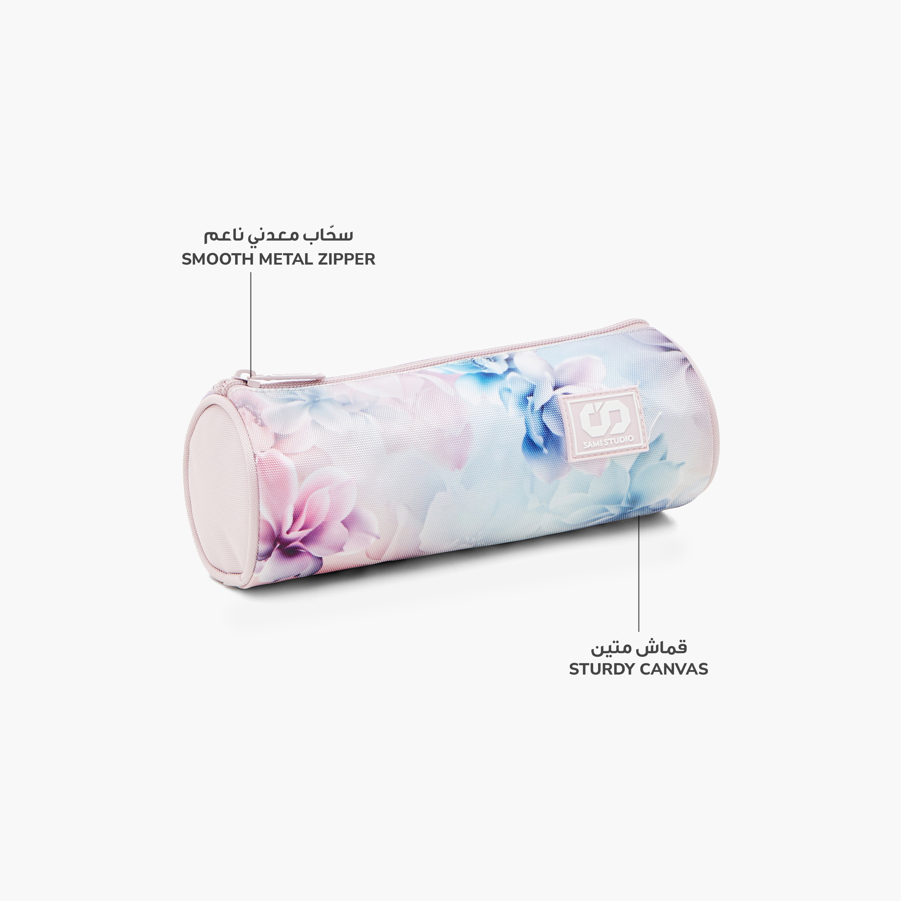 SAMI STUDIO Floral Print Pencil Pouch with Zip Closure-school-stationery-pencilcases-image-6