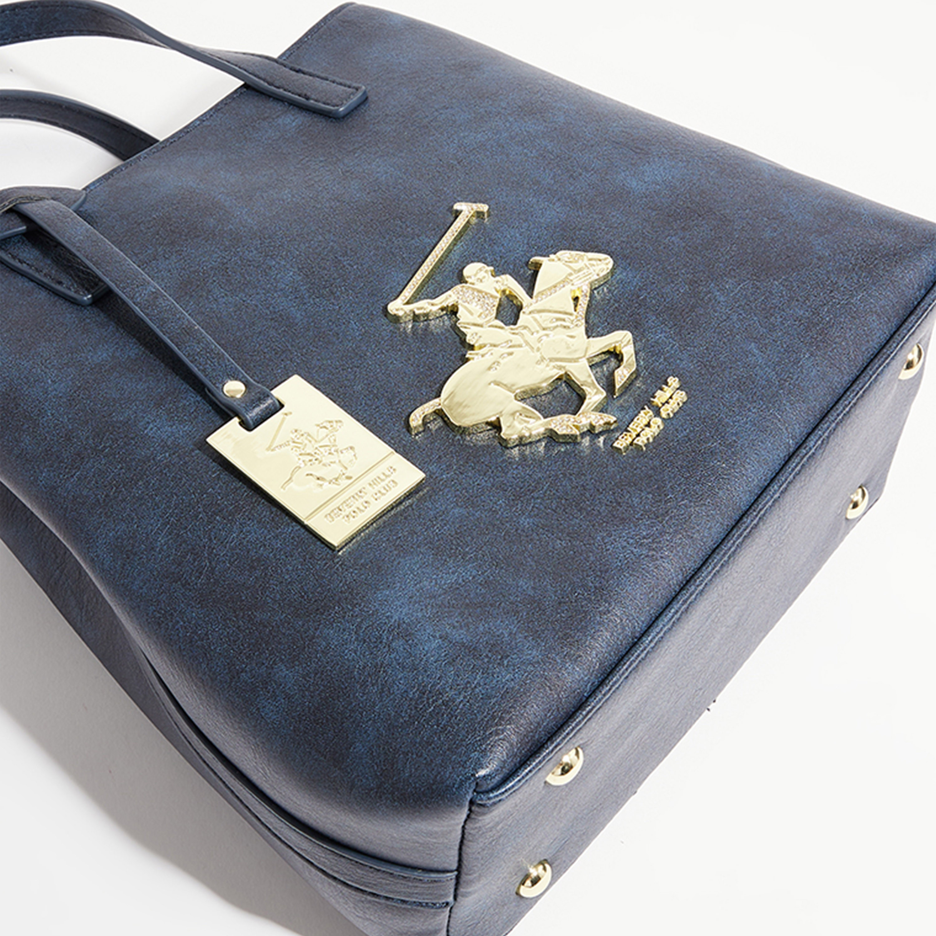 Beverly Hills Polo Club Textured Shoulder Bag with Magnetic Closure-women-bagsandwallets-handbags-image-15