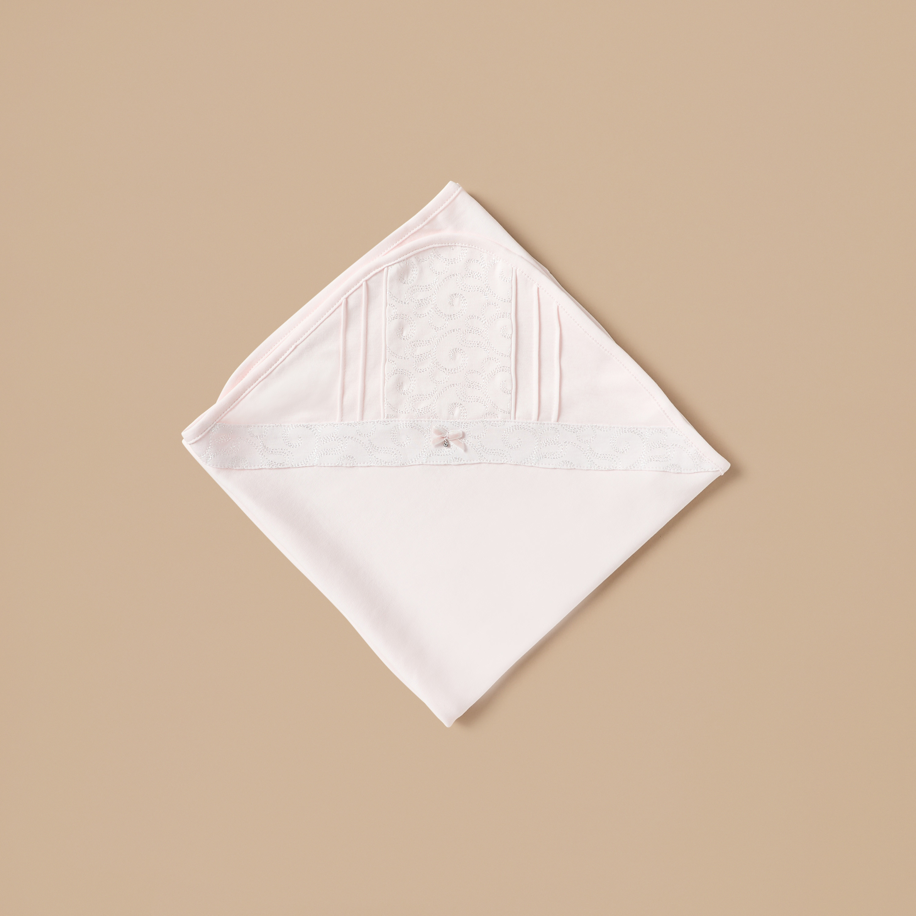 Giggle Lace Detail Receiving Blanket - 70x70 cm-baby-nursery-blanketsandswaddles-receivingblankets-image-1