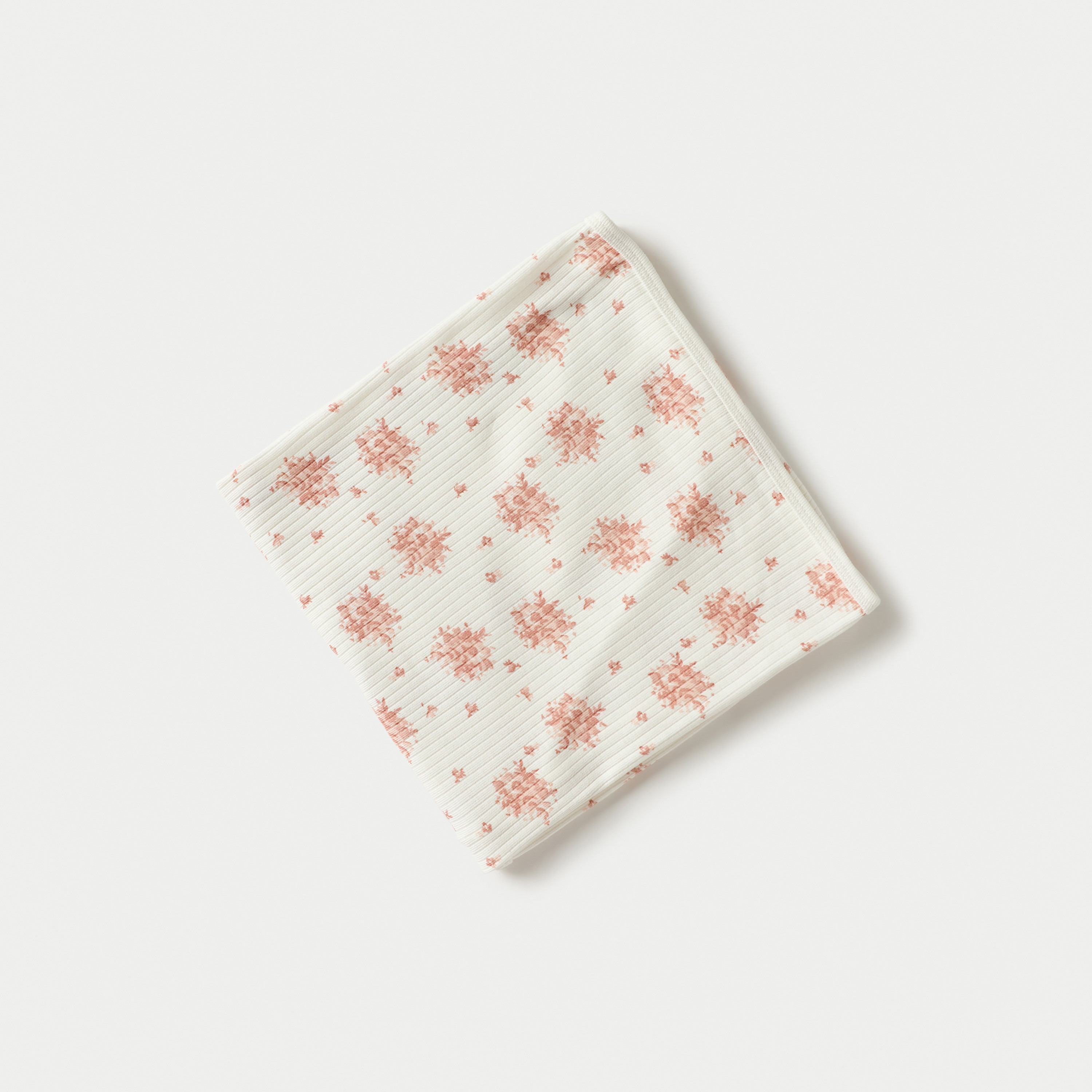 بطّانيّة لحديثي الولادة بطبعات زهور من جونيورز - 70x70 سم-baby-nursery-blanketsandswaddles-receivingblankets-image-2