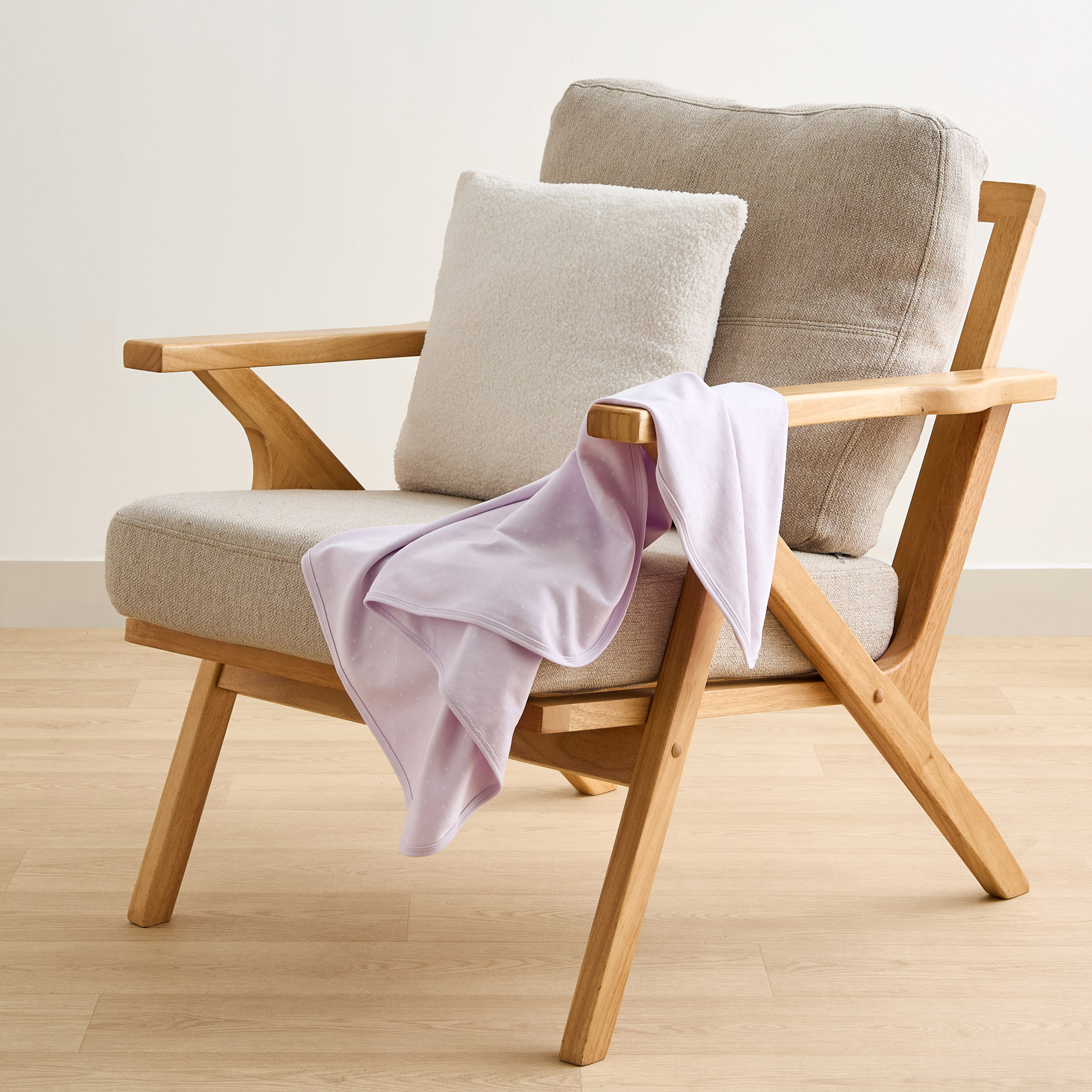 طقم بطانيات لحديثي الولادة قطعتين بطبعات من جونيورز - 70x70 سم-baby-nursery-blanketsandswaddles-receivingblankets-image-2