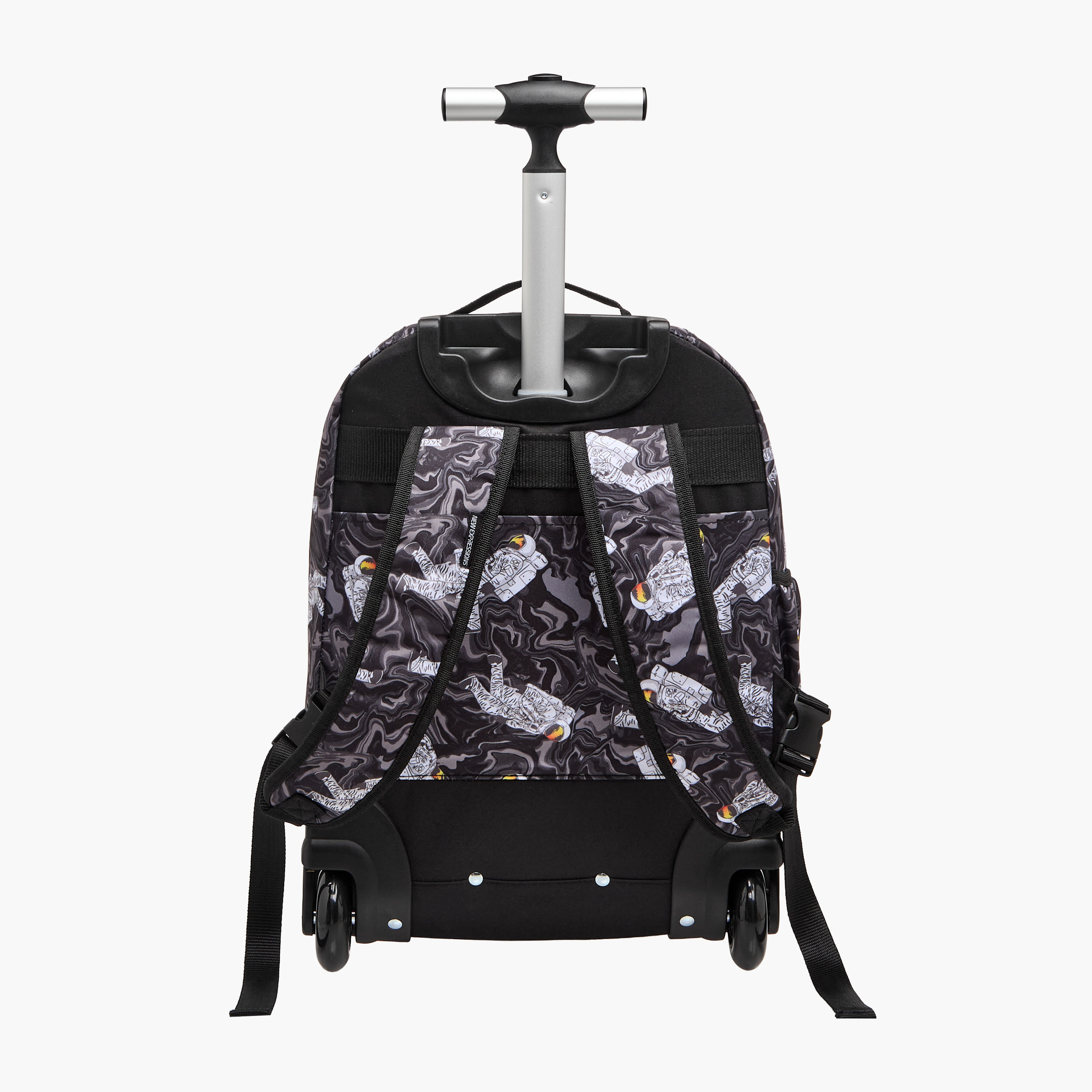 Gamer Print Trolley Backpack with Lunch Bag and Pencil Pouch-school-bagsandbackpacks-sets-image-5