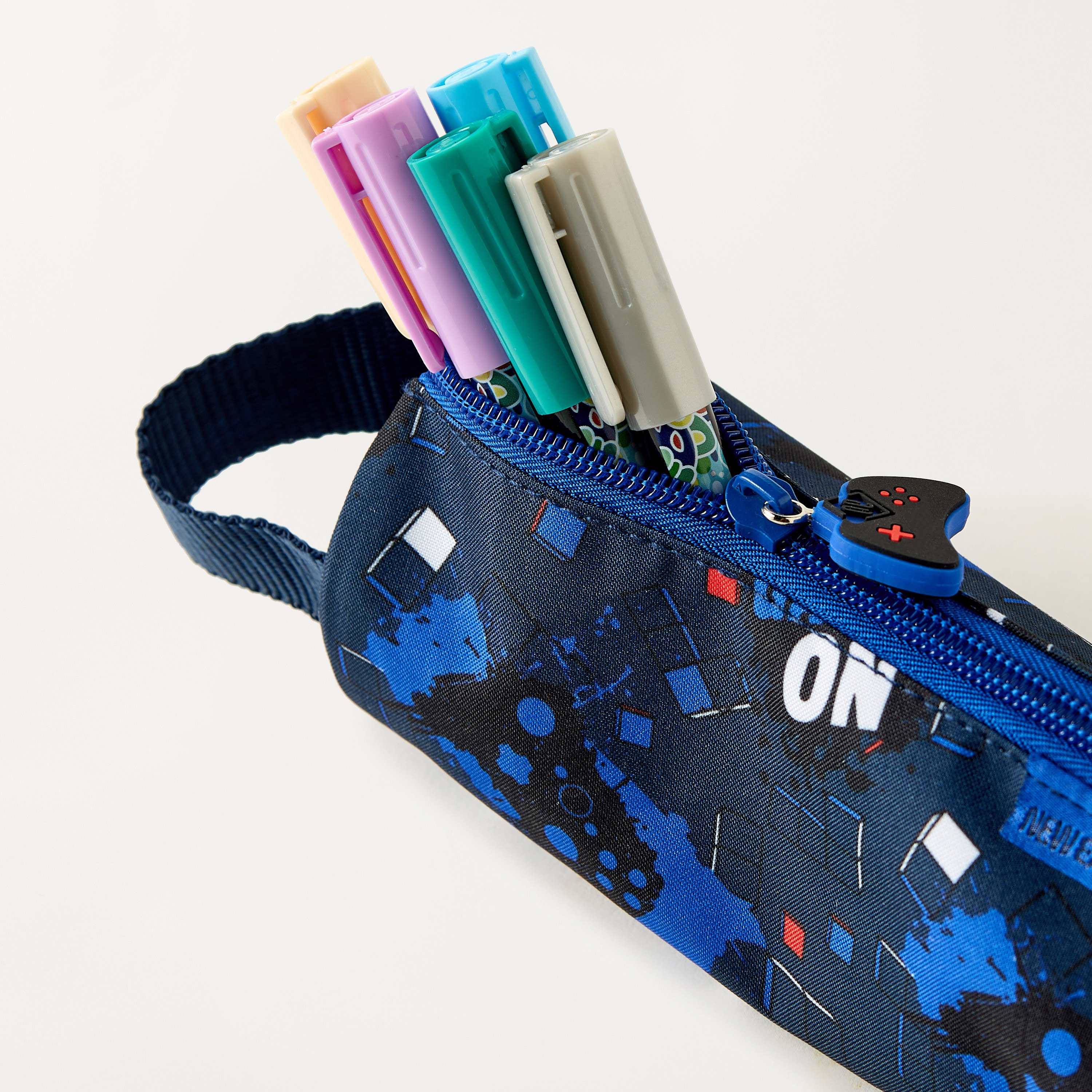 Gamer Print Trolley Backpack with Lunch Bag and Pencil Pouch-school-bagsandbackpacks-sets-image-13