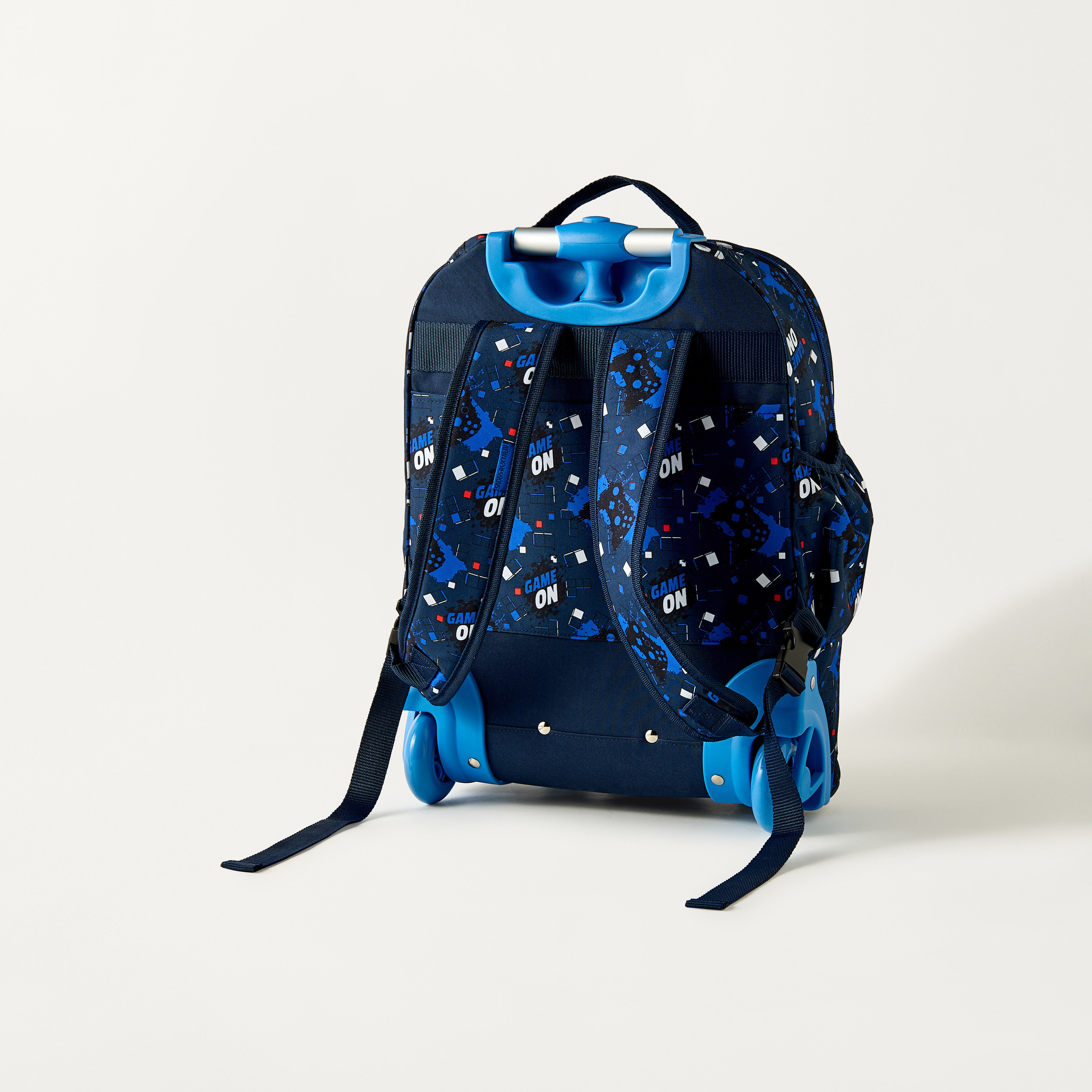 Gamer Print Trolley Backpack with Lunch Bag and Pencil Pouch-school-bagsandbackpacks-sets-image-6