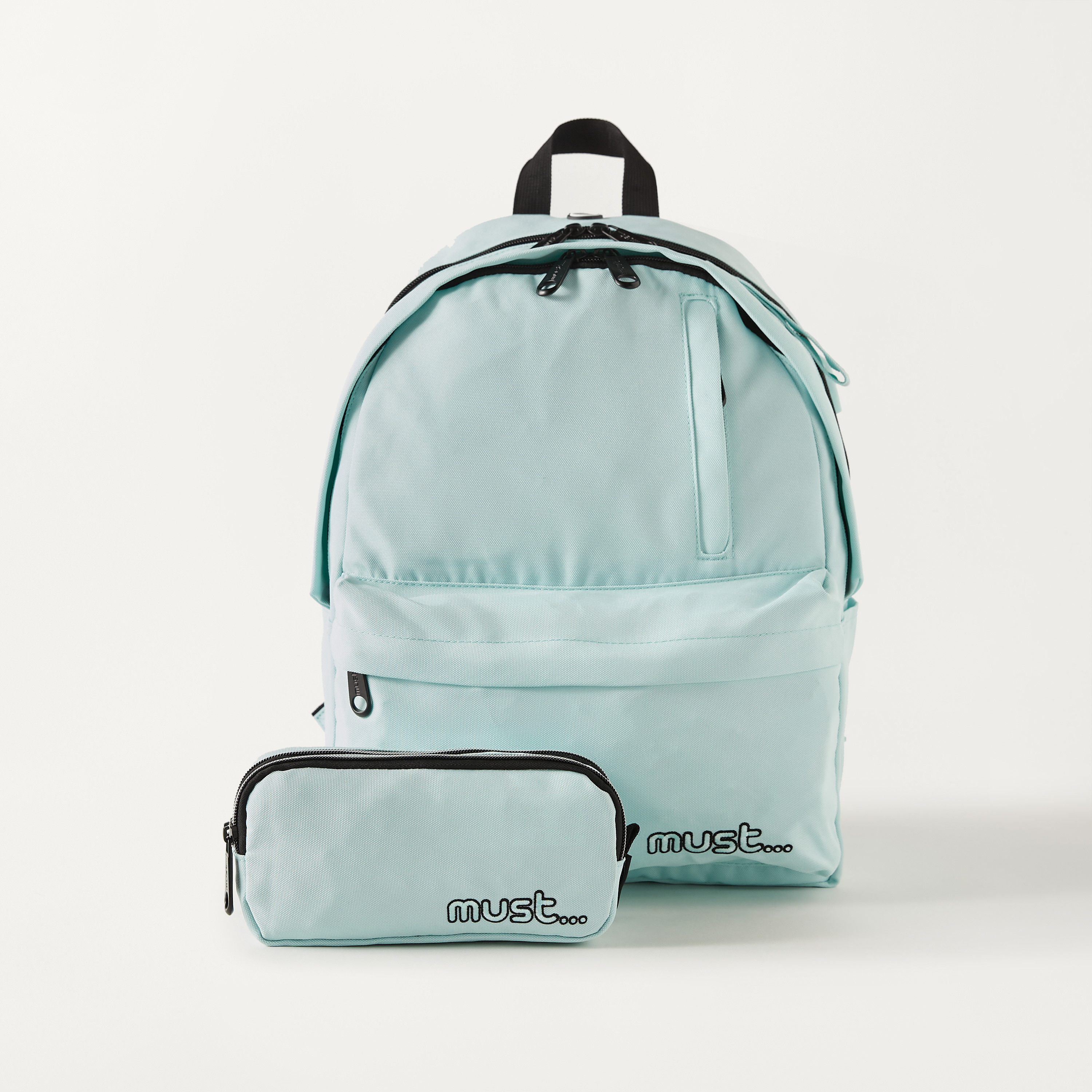 Must Embroidered 2-Compartment Pencil Pouch with Zip Closure-school-stationery-pencilcases-image-5