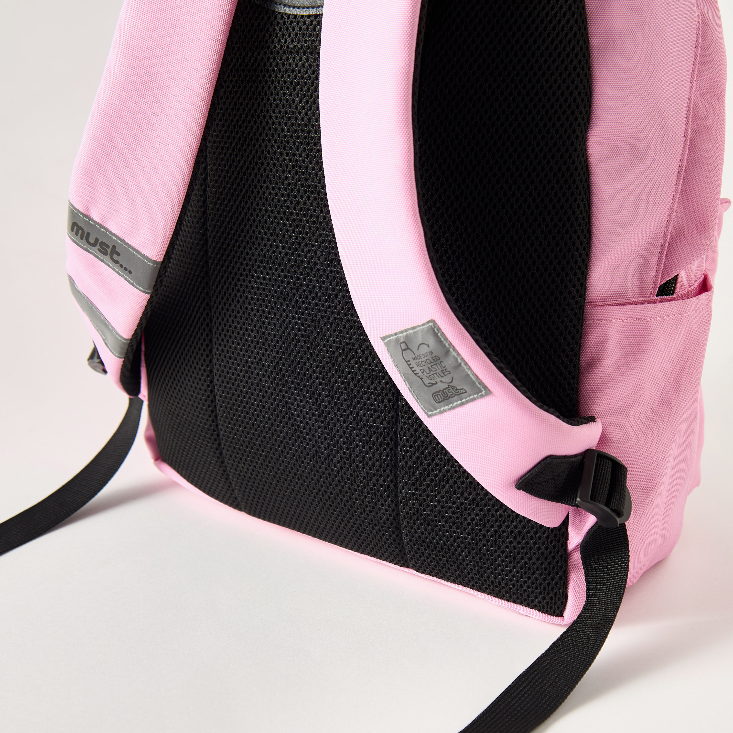 Must Solid 16-inch Backpack with Adjustable Straps - 32x17x42 cms-school-bagsandbackpacks-backpacks-image-7