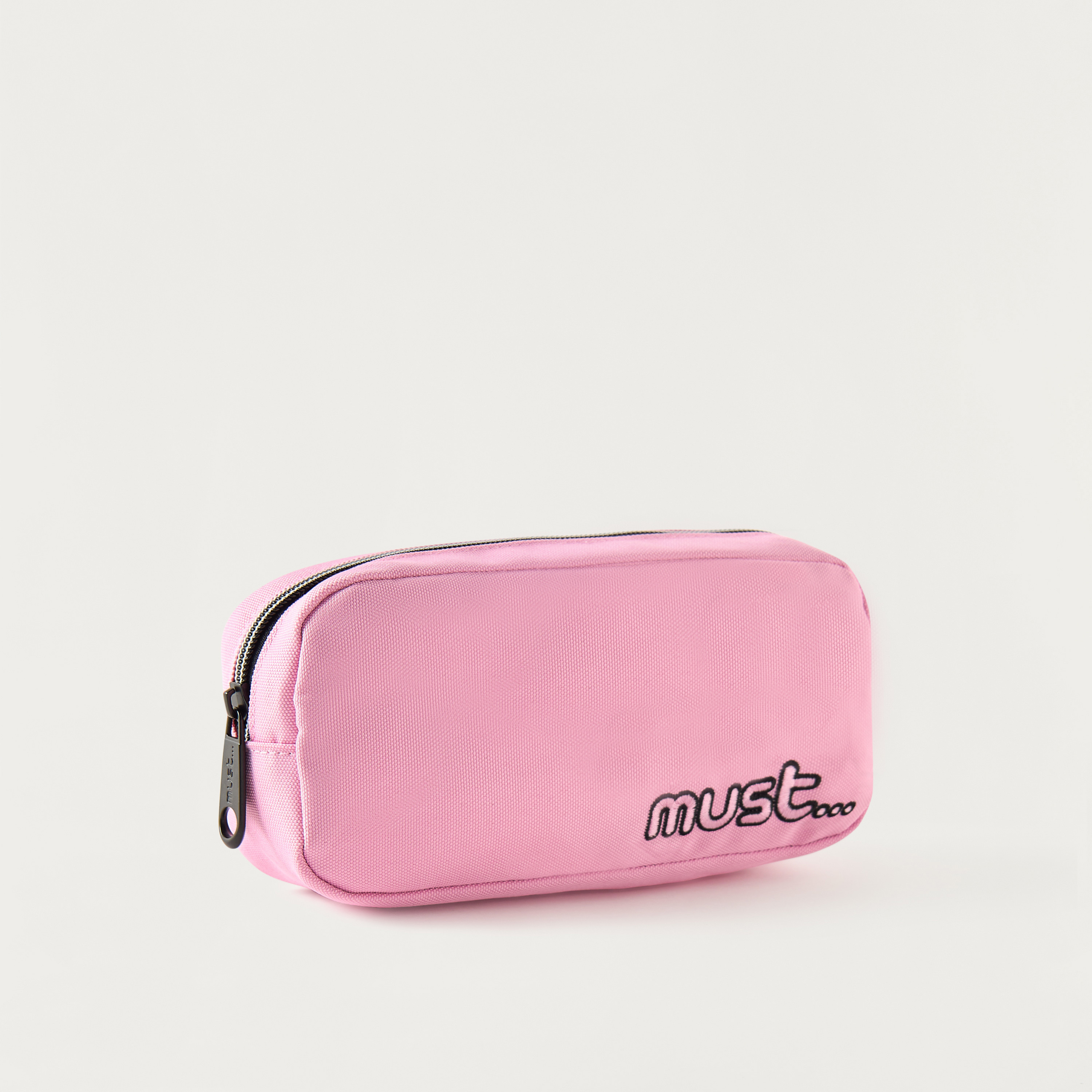 Must Embroidered 2-Compartment Pencil Pouch with Zip Closure-school-stationery-pencilcases-image-2