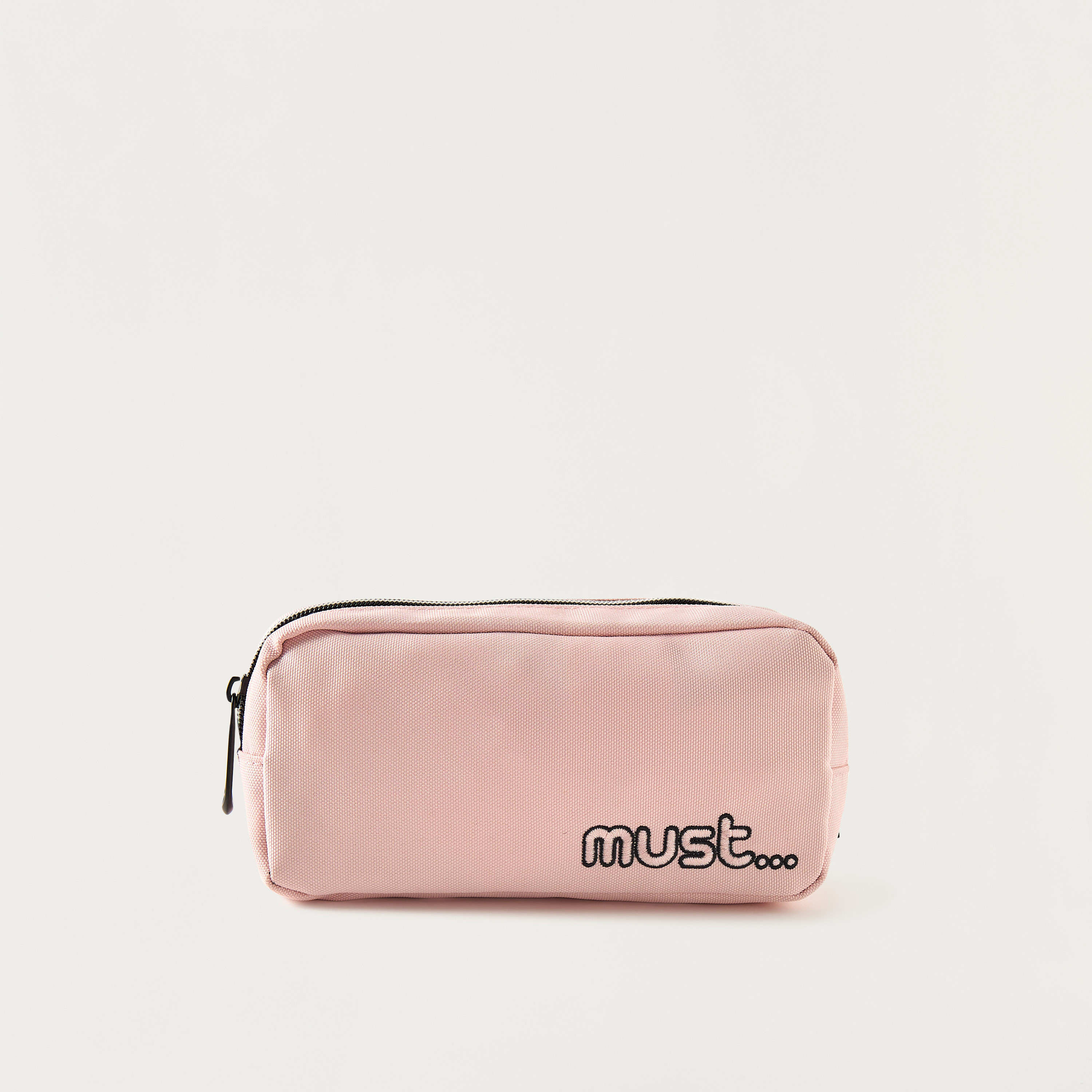 Must Solid Pencil Pouch with Zip Closure-school-stationery-pencilcases-image-1