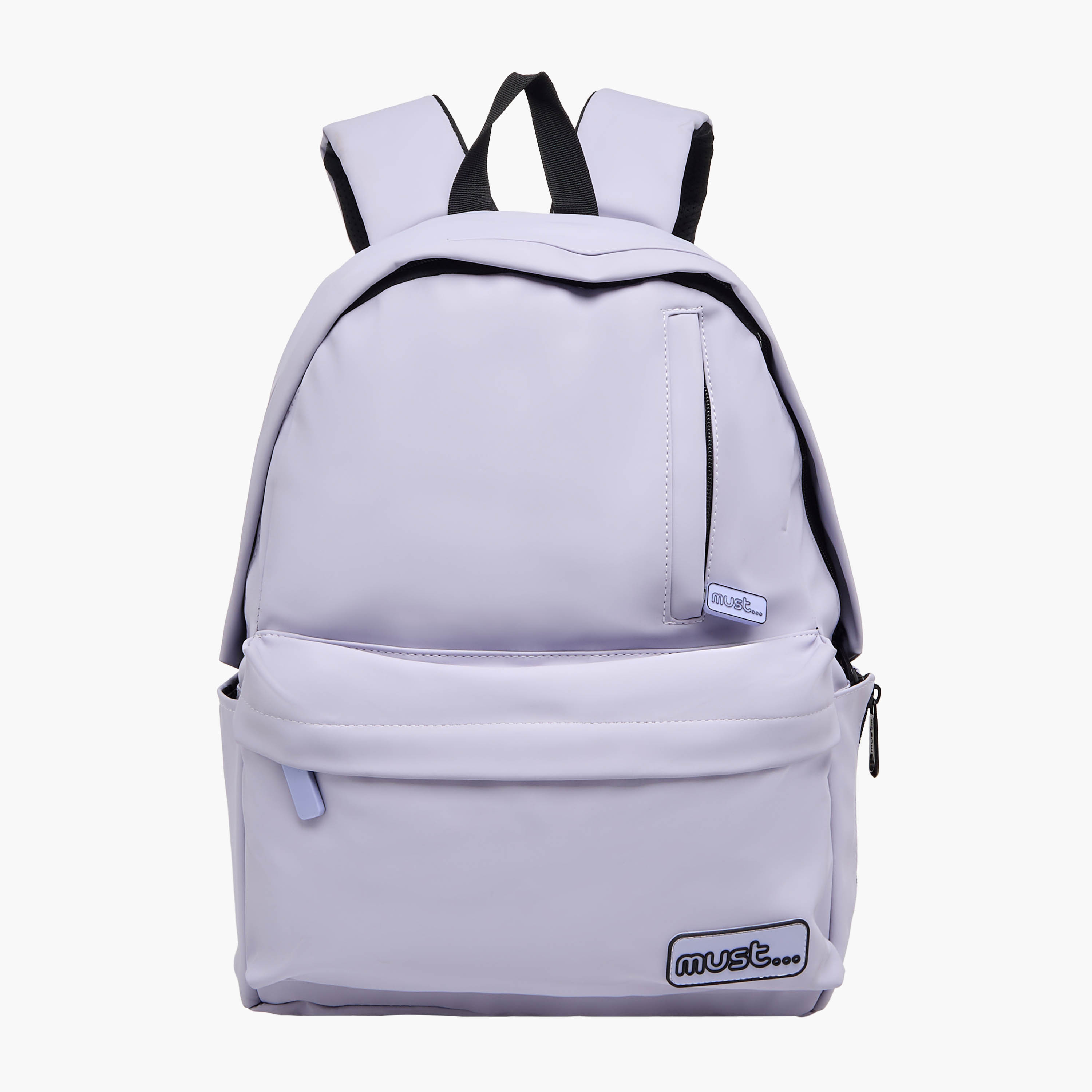 Must Solid 16 Inch Backpack with Adjustable Shoulder Straps and Zip Closure - 32x17x42 cms-school-bagsandbackpacks-backpacks-image-1