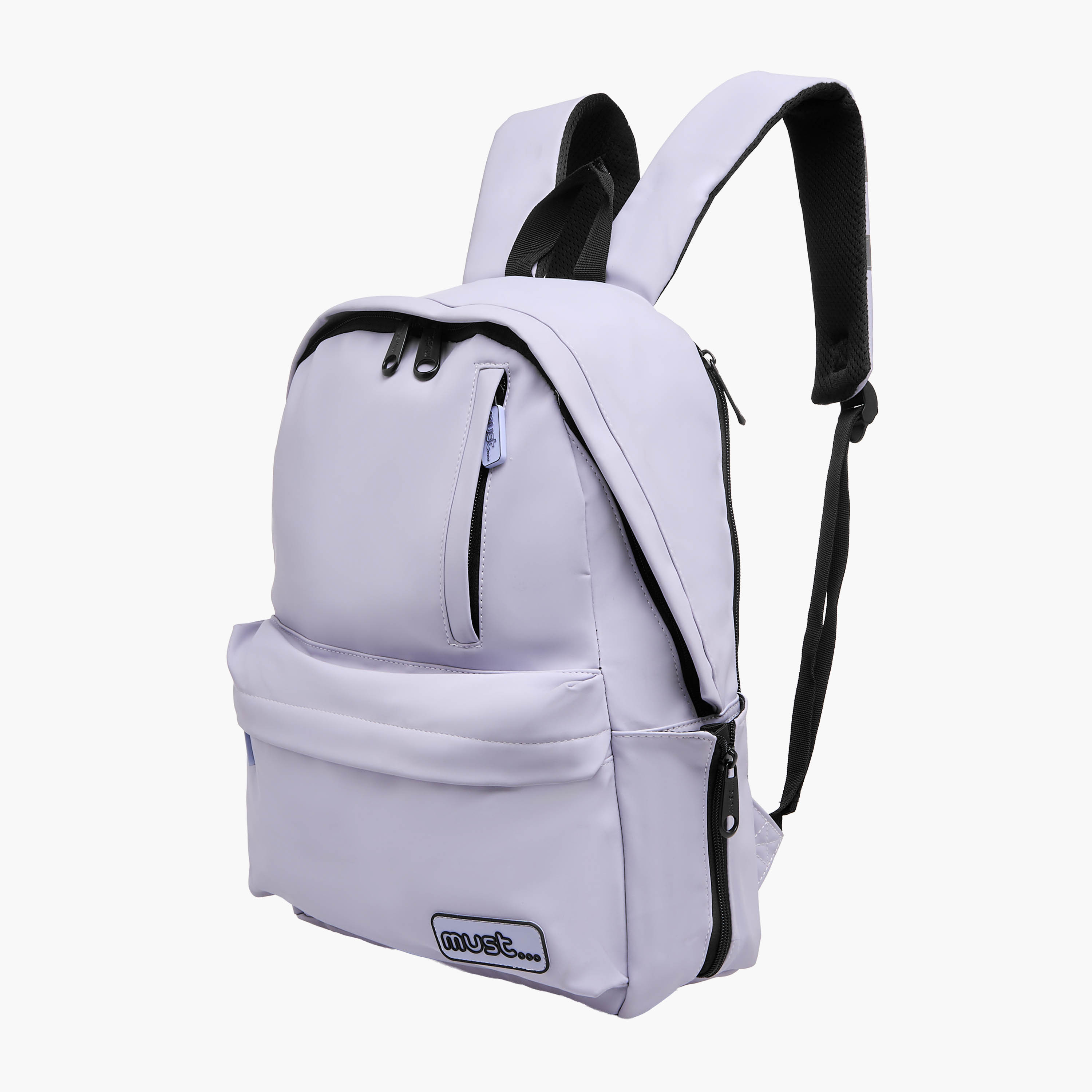 Must Solid 16 Inch Backpack with Adjustable Shoulder Straps and Zip Closure - 32x17x42 cms-school-bagsandbackpacks-backpacks-image-2