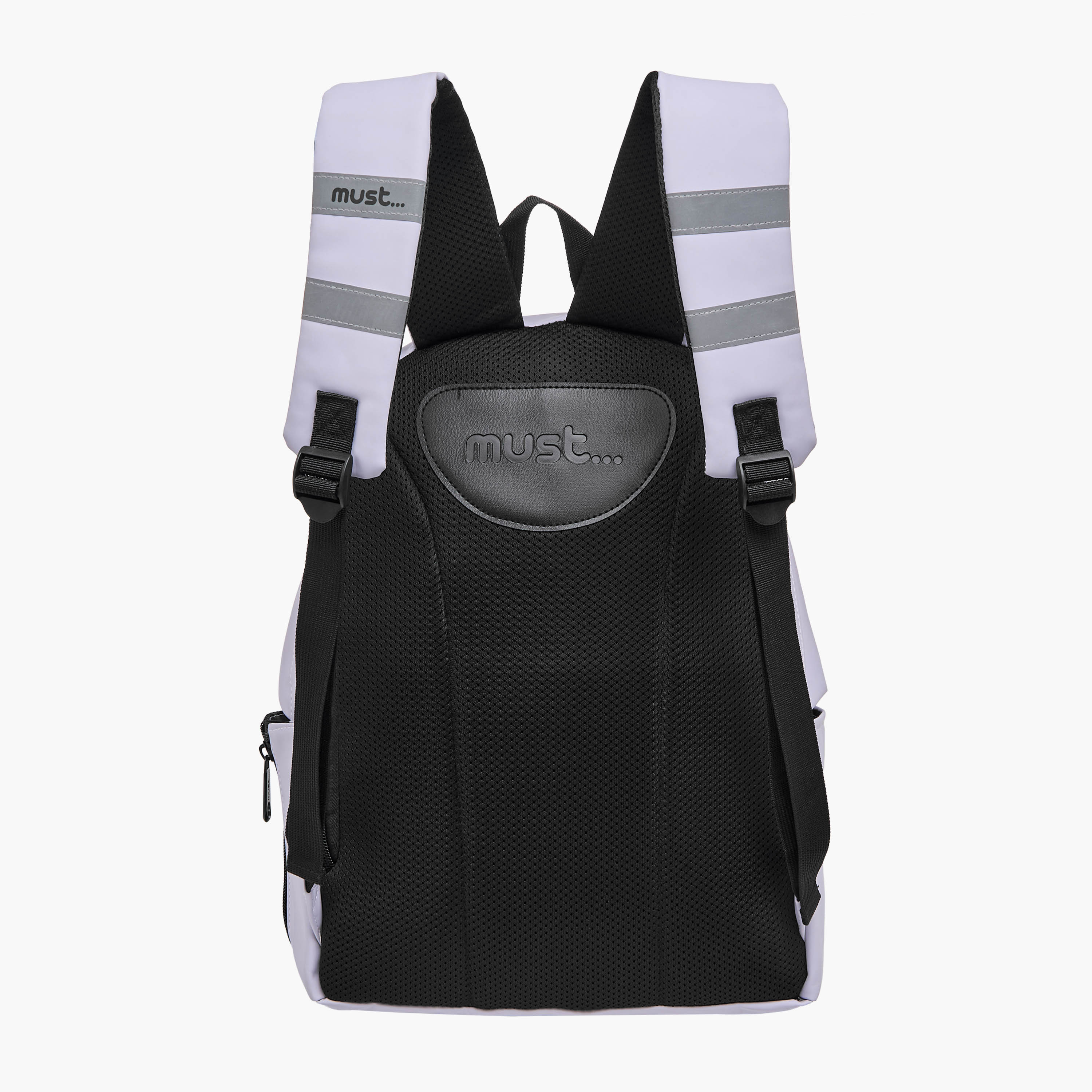 Must Solid 16 Inch Backpack with Adjustable Shoulder Straps and Zip Closure - 32x17x42 cms-school-bagsandbackpacks-backpacks-image-4