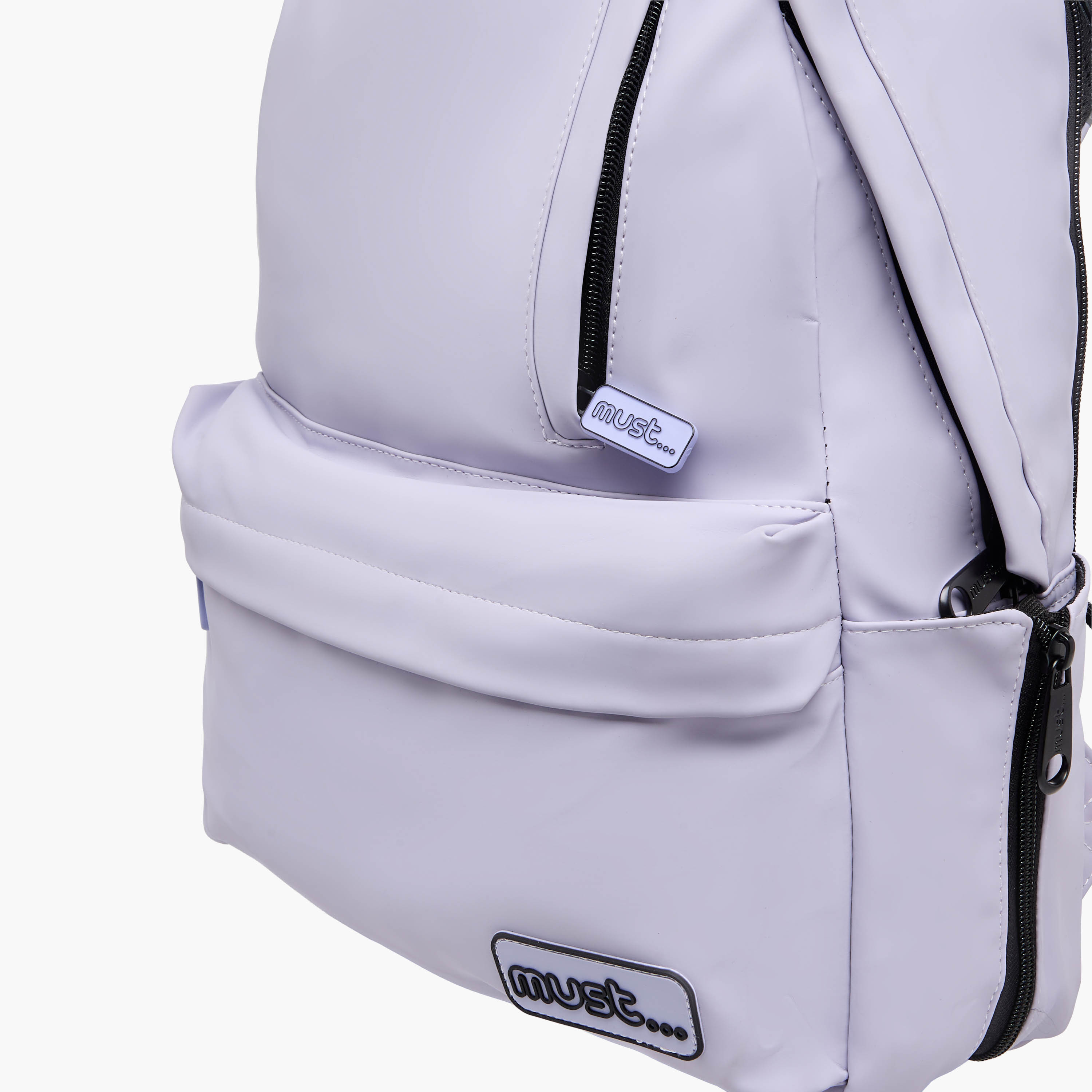 Must Solid 16 Inch Backpack with Adjustable Shoulder Straps and Zip Closure - 32x17x42 cms-school-bagsandbackpacks-backpacks-image-5