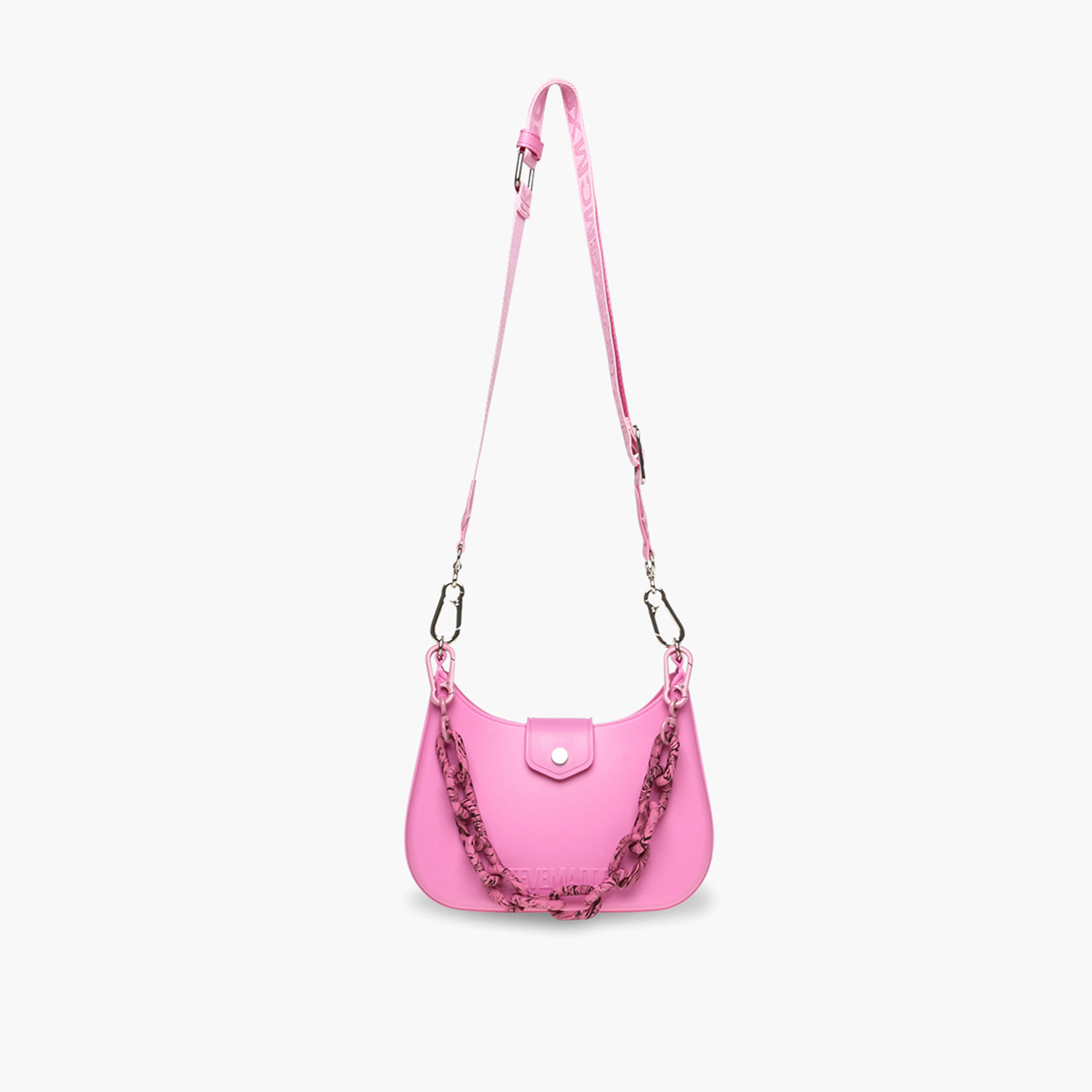 Shop Steve Madden Solid Crossbody Bag with Chain Link Handle