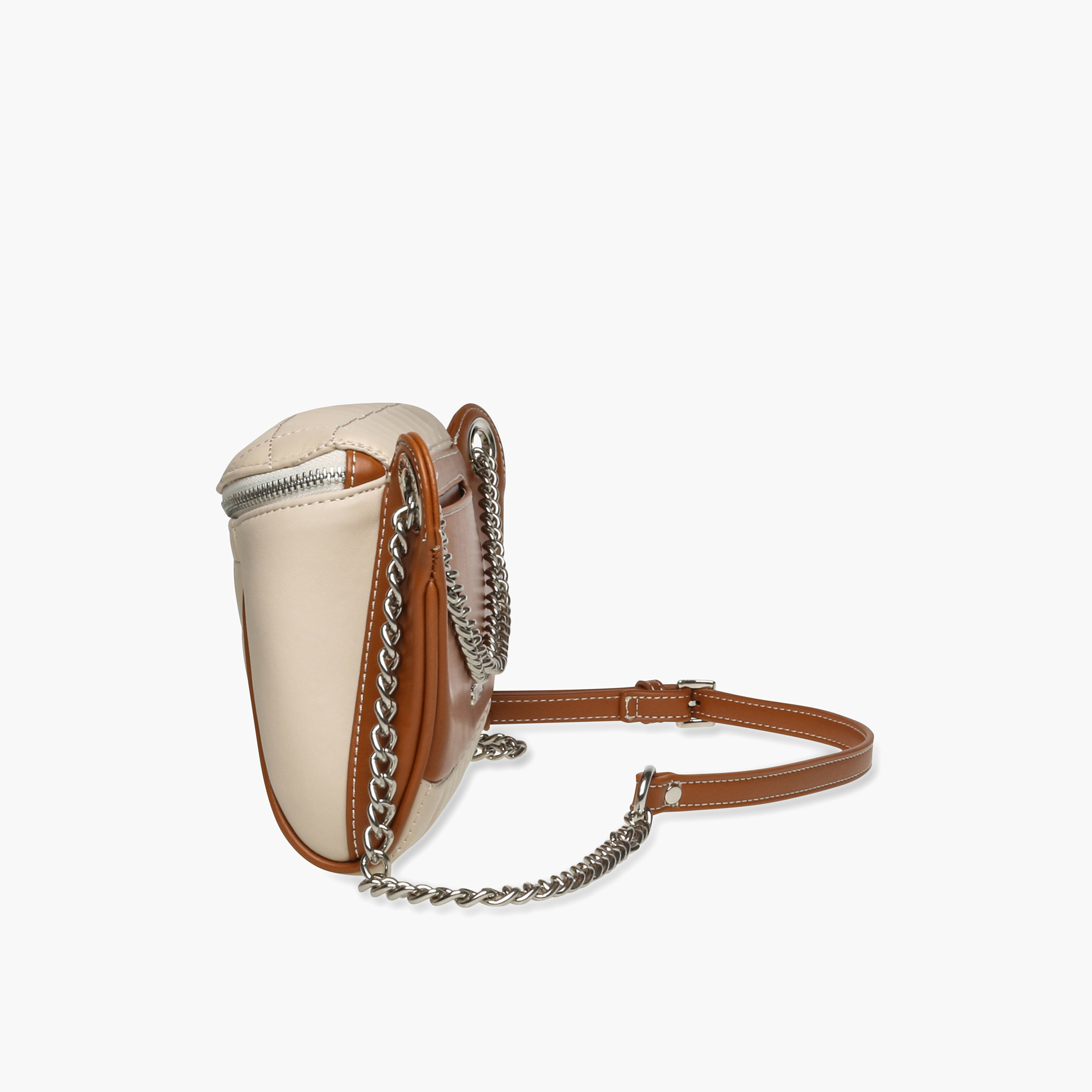 Shop Steve Madden Quilted Crossbody Bag with Chain Strap and
