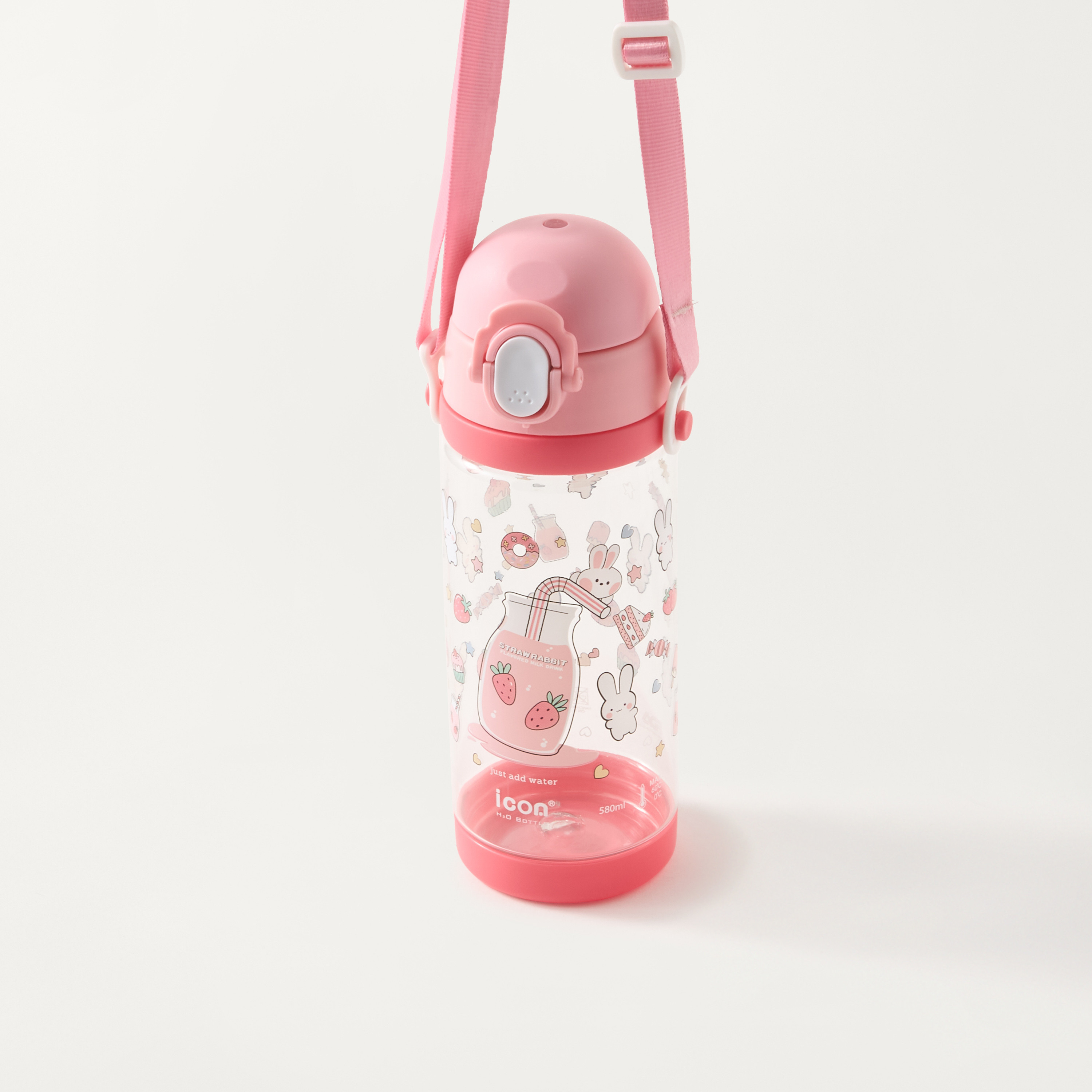 قارورة مياه بقشة وغطاء قلاب وحزام قابل للفصل وطبعات من آيكون- 580 مل-school-waterbottles-image-2