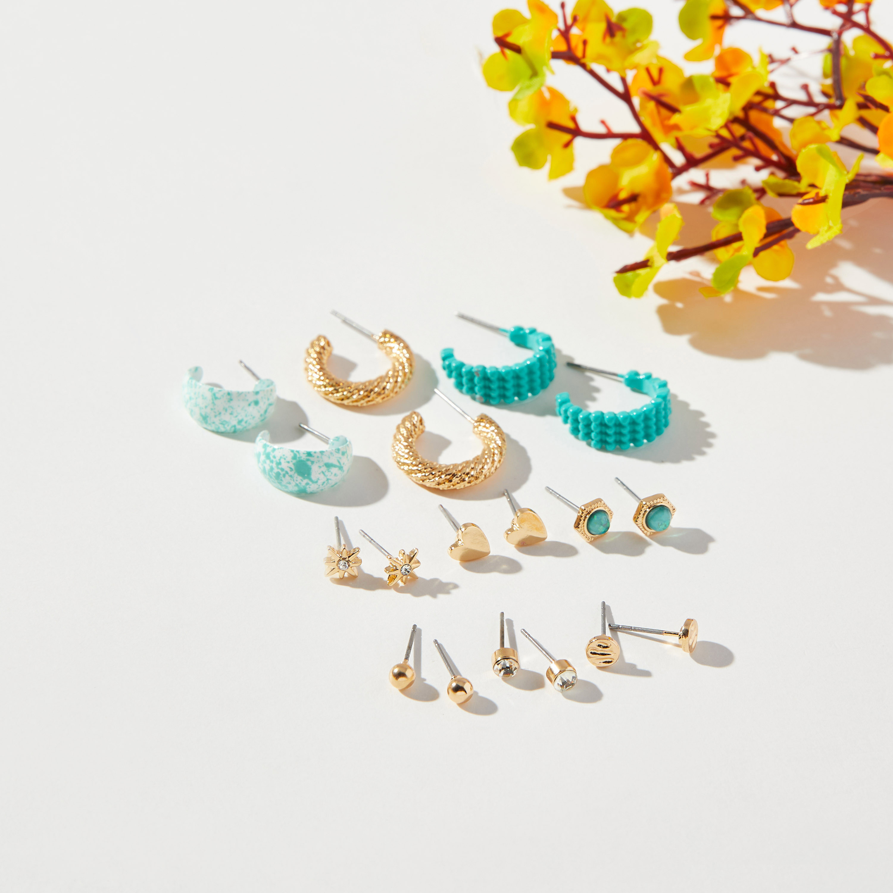 Assorted Earrings - Set of 9-women-watchesandjewellery-jewellery-earrings-image-1