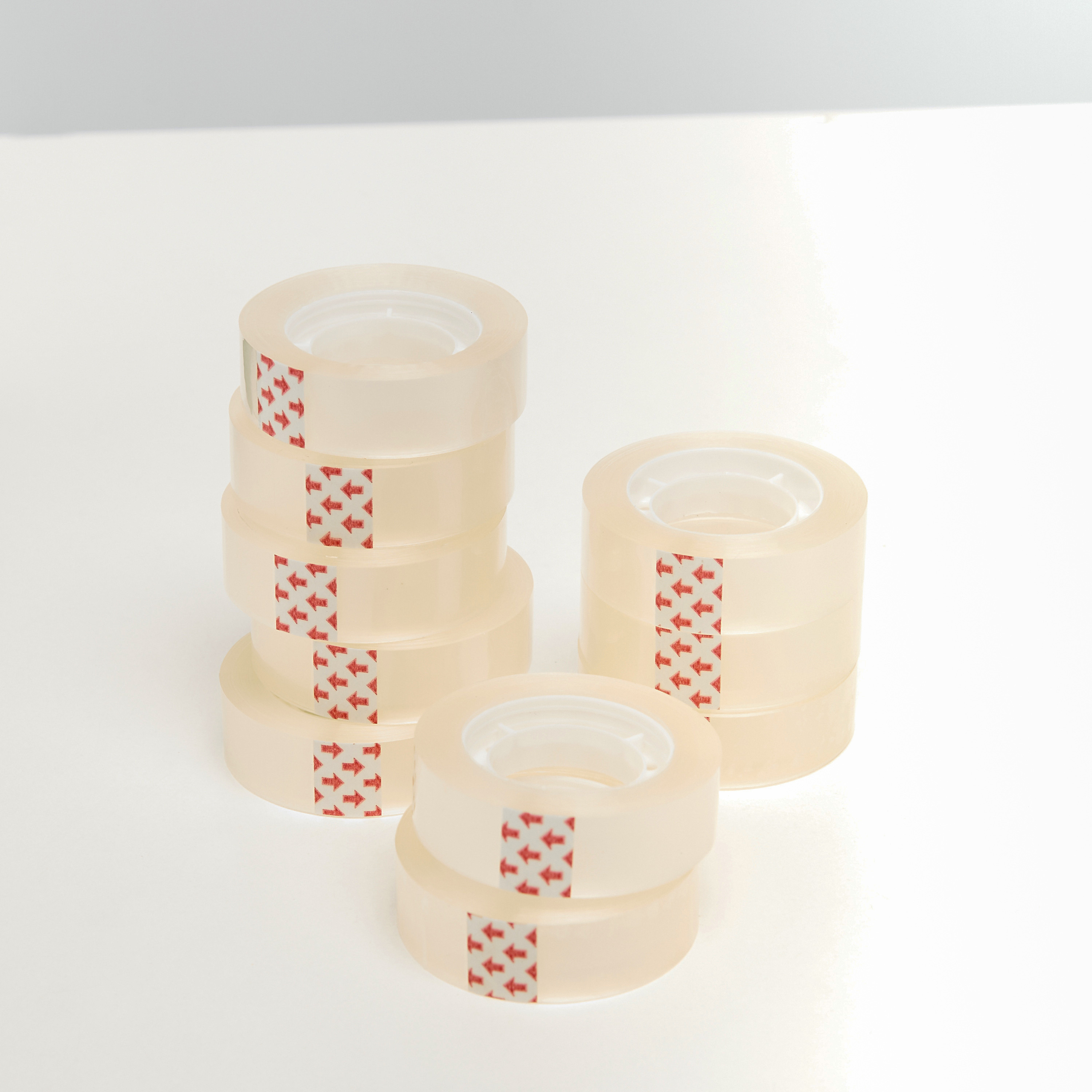 Findz Transparent Adhesive Tape - Set of 10-school-stationery-accessories-image-2