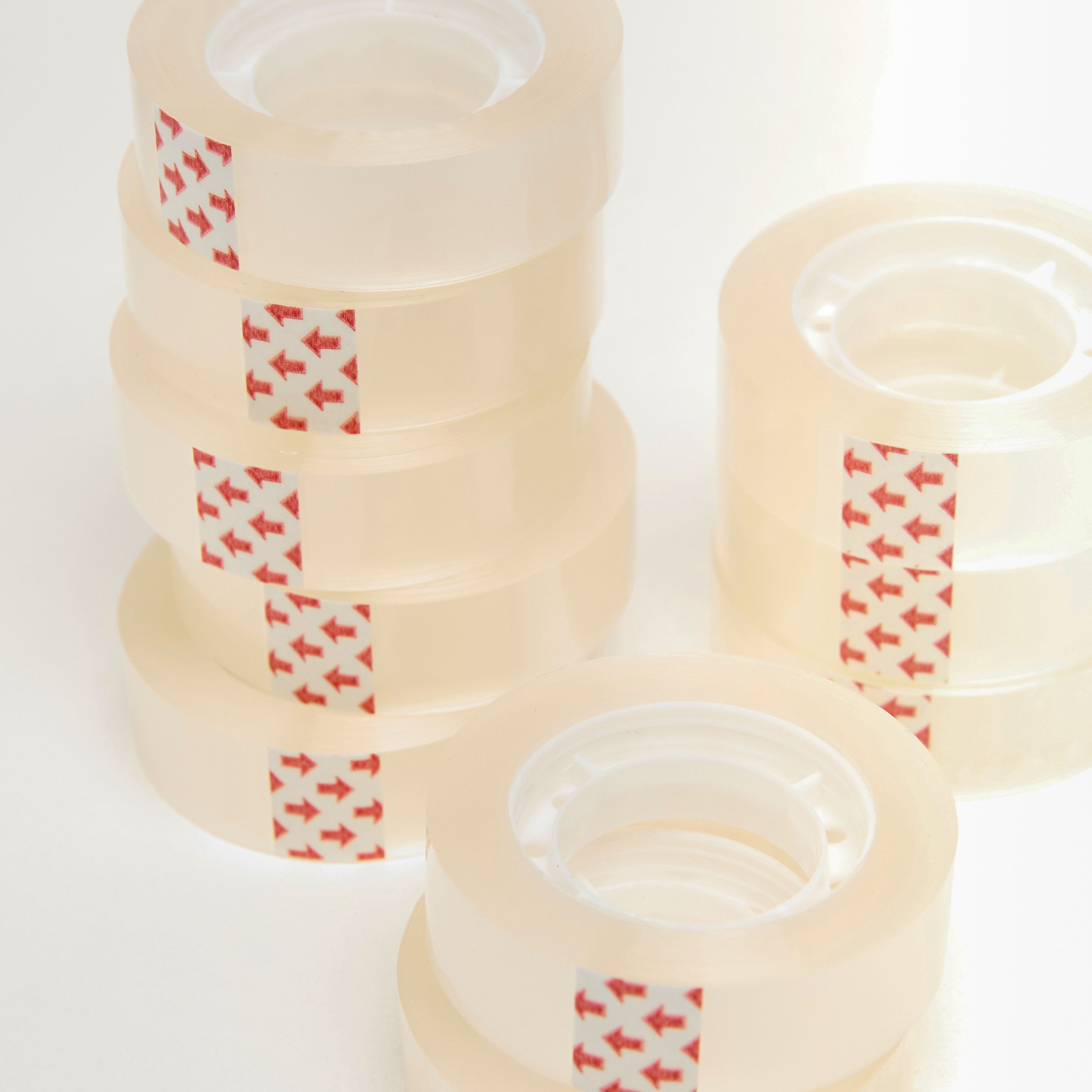 Findz Transparent Adhesive Tape - Set of 10-school-stationery-accessories-image-3