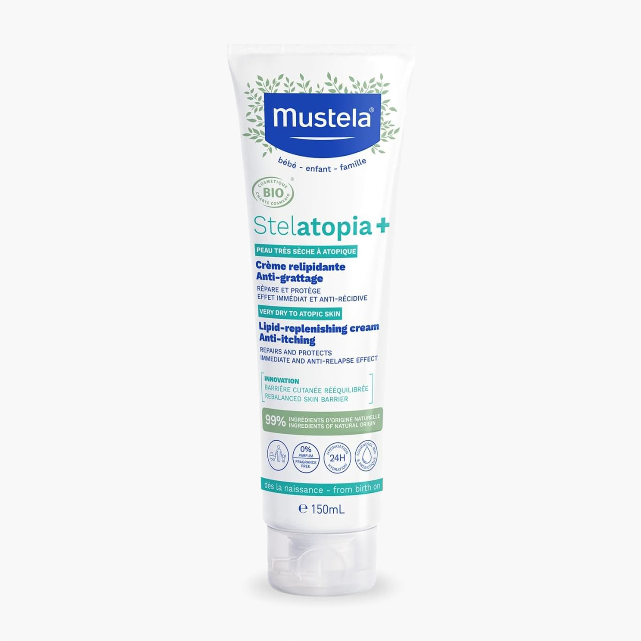 كريم ستيلاتوبيا لتجديد الدهون من موستيلا - 150 مل-baby-bathandcare-hairbodyskincare-image-1
