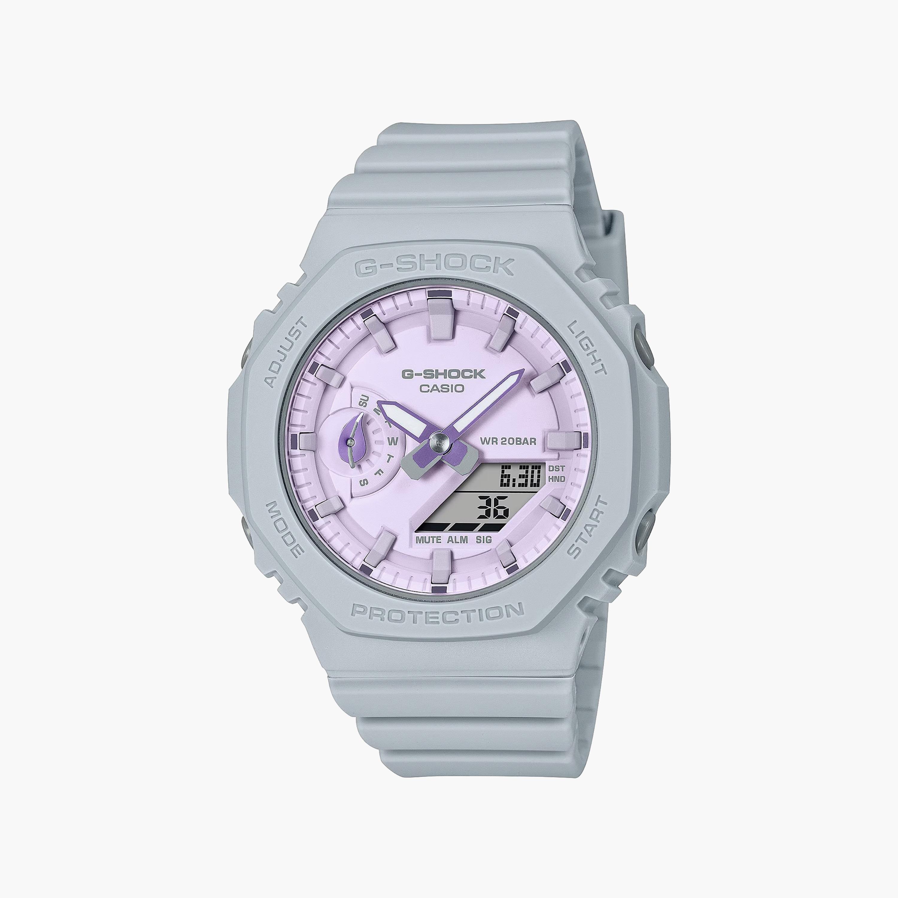 G-SHOCK Women's Grey Analog-Digital Silicone Strap Watch | GMA-S2100NC-4ADR | 42 MM-women-watchesandjewellery-watches-image-4