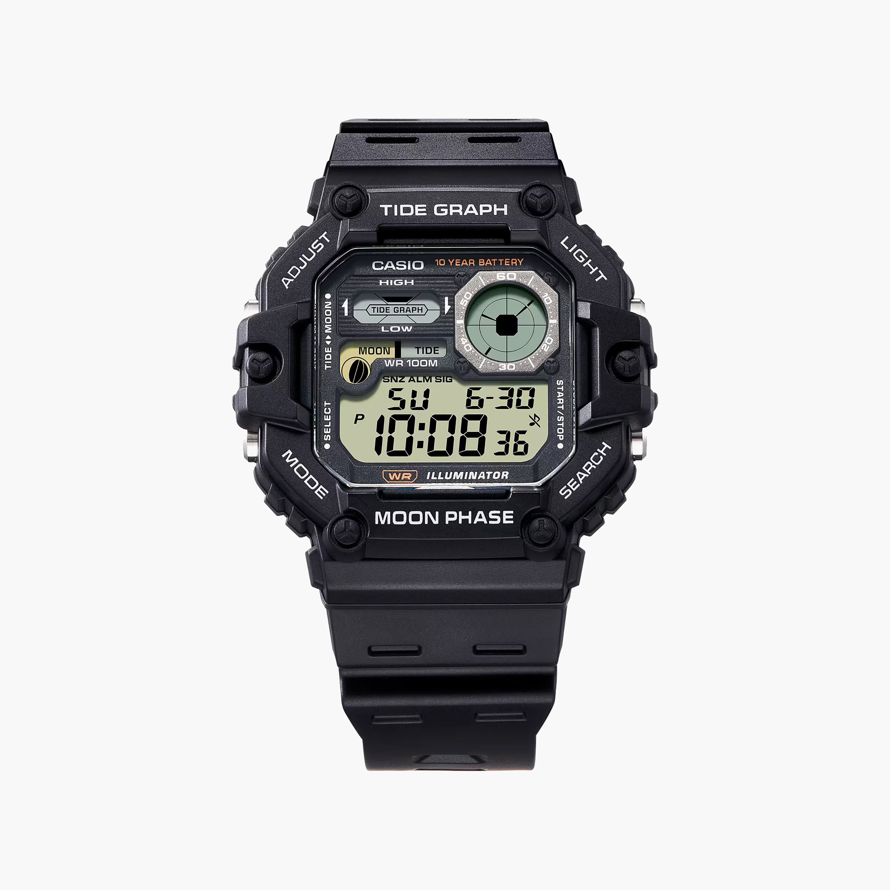 ساعة ذات انالوج من جيس بسوار من سيليكون باللون الأسود للرجال | GW0503G1-men-watchesandjewellery-watches-image-2