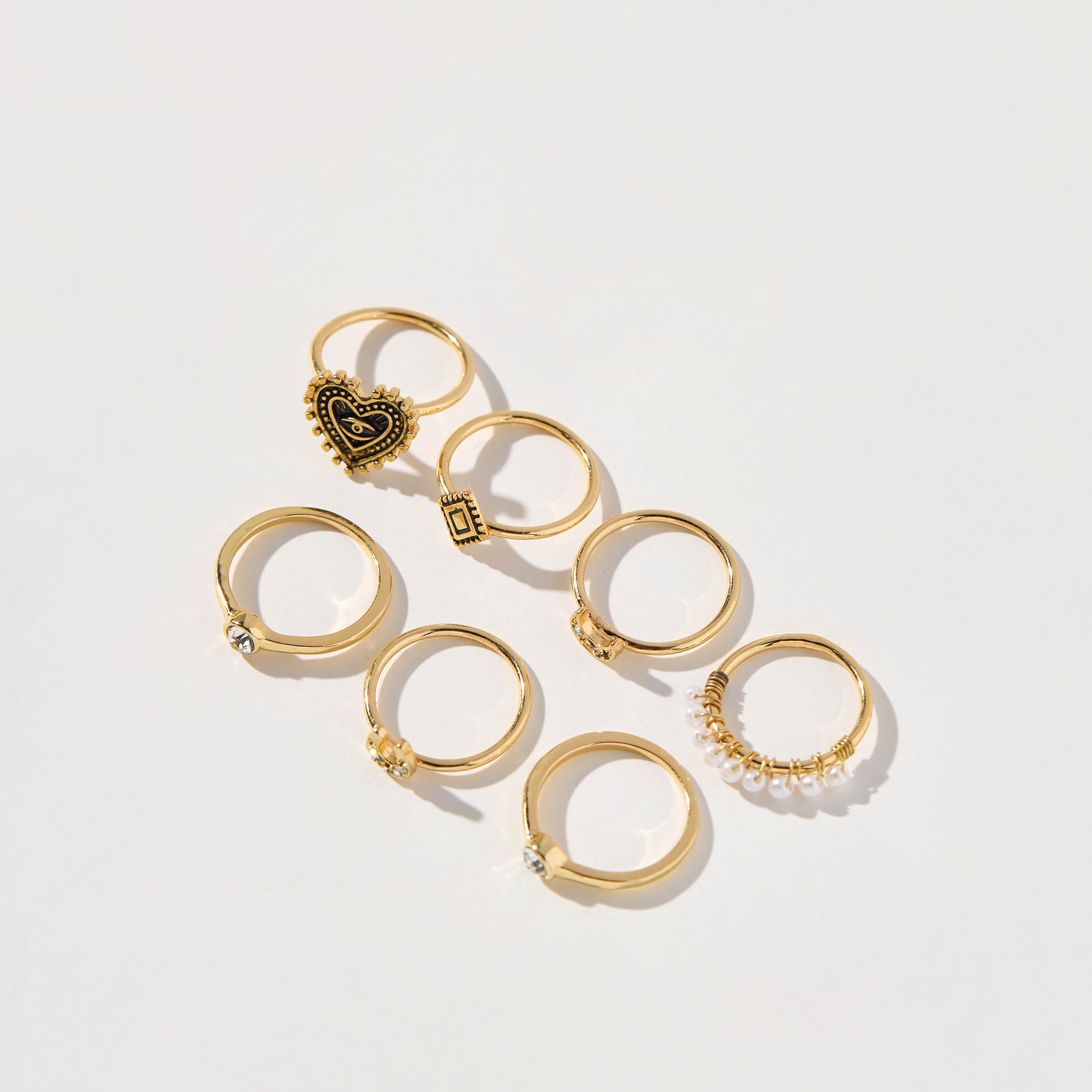 Embellished 7-Piece Ring Set - L-XL-women-watchesandjewellery-jewellery-rings-image-2